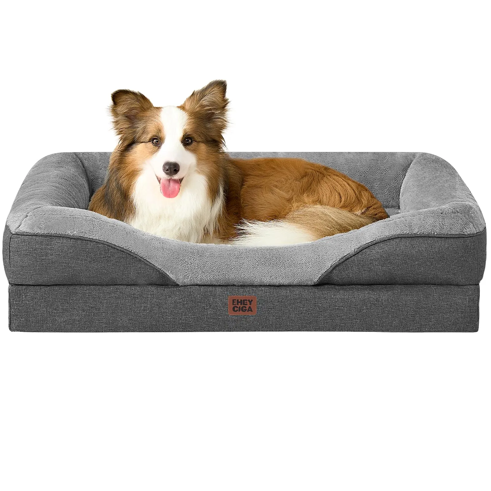 EHEYCIGA Cuccia Cane Interno, 104x68.6x18.9cm, Grigio Scuro - immagine 1