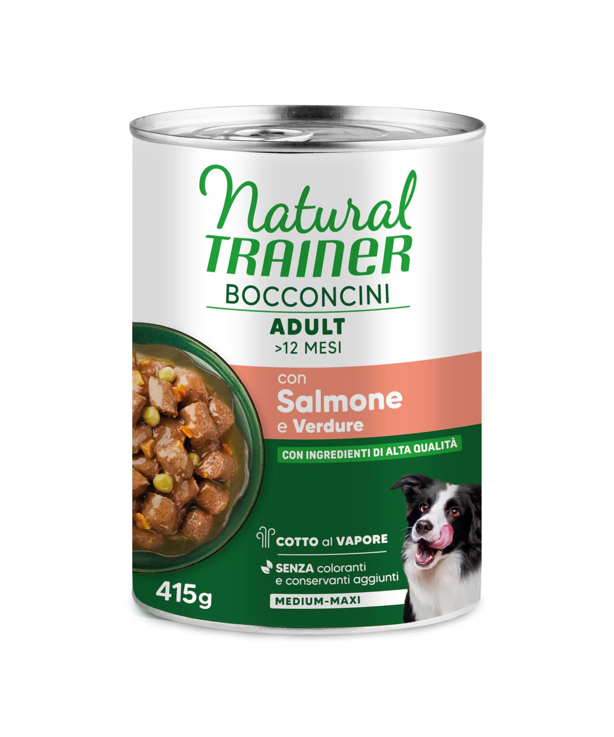Trainer Natural Bocconcini per Cane Medium & Maxi con Salmone - 12 x 415g - immagine 1