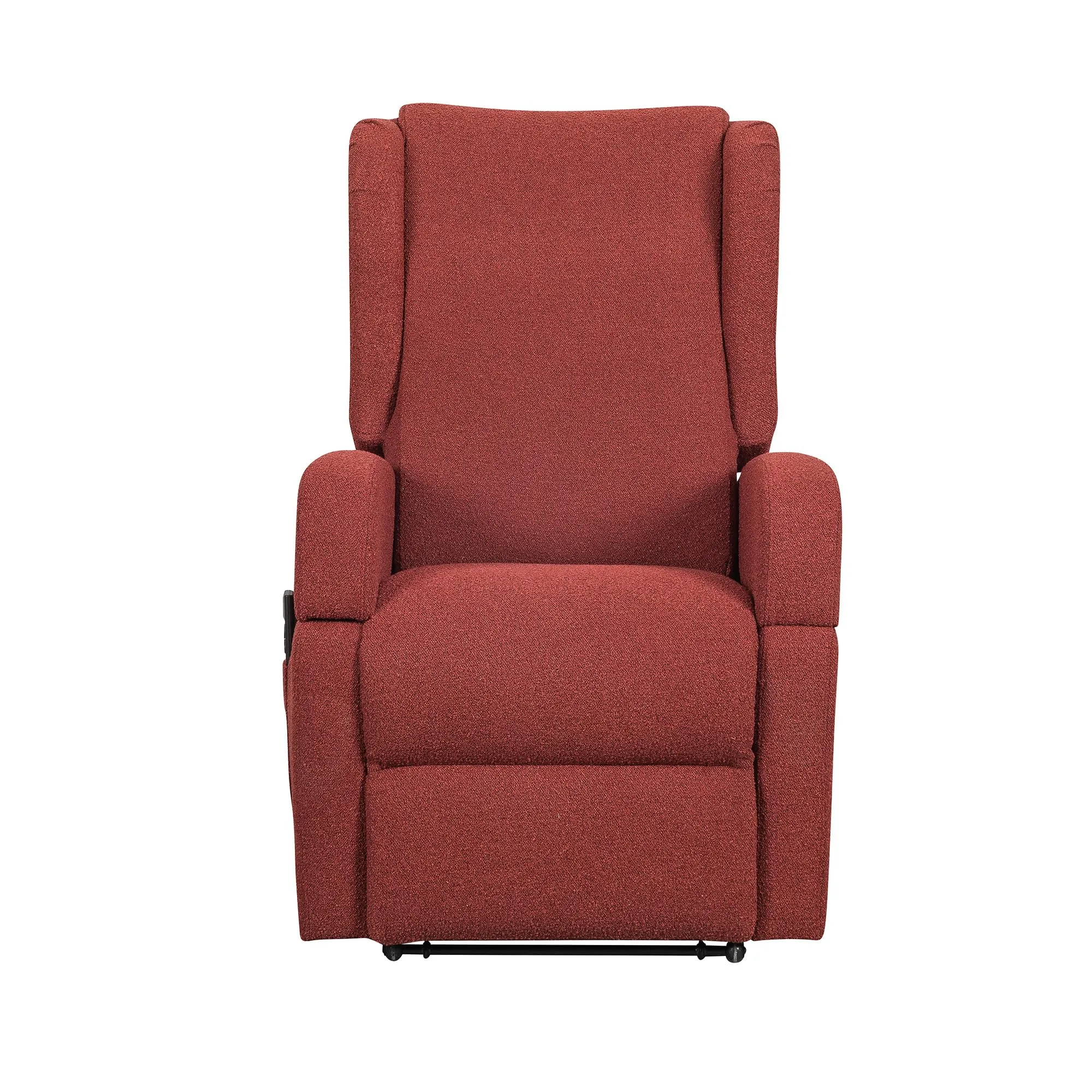 Poltrone Italia Poltrona Relax Elettrica Vertical, 2 Motori, Reclinazione Indipendente Schienale e Pediera, Roller, Memory, Braccioli Estraibili, Tavolino, Rosso - immagine 9