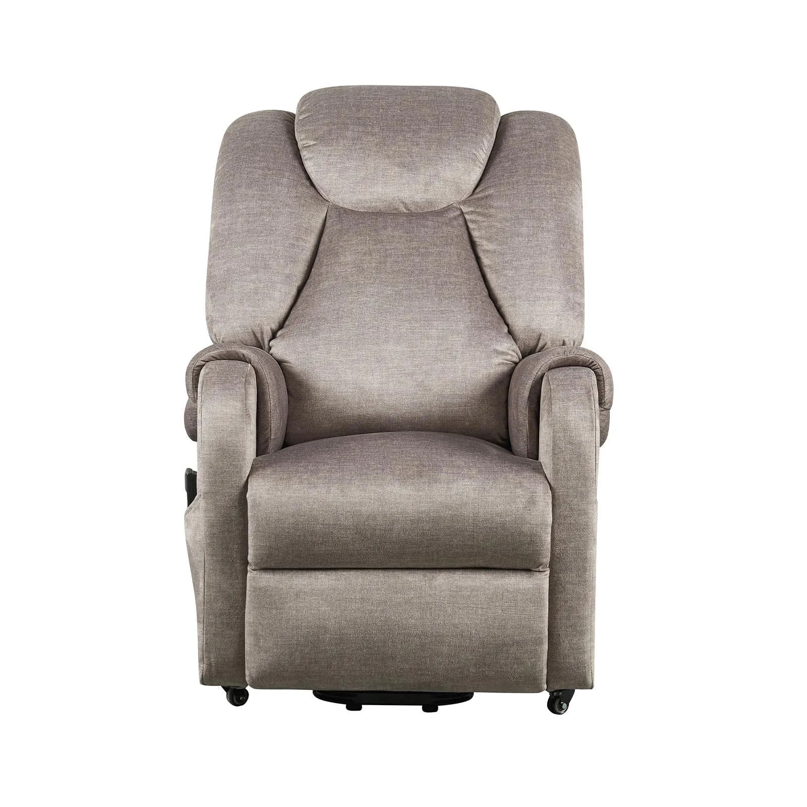 Poltrone Italia Poltrona Relax Elettrica 2 motori, Reclinazione Indipendente Schienale e Pediera, 4 Ruote, Tessuto Premium Grigio - immagine 8