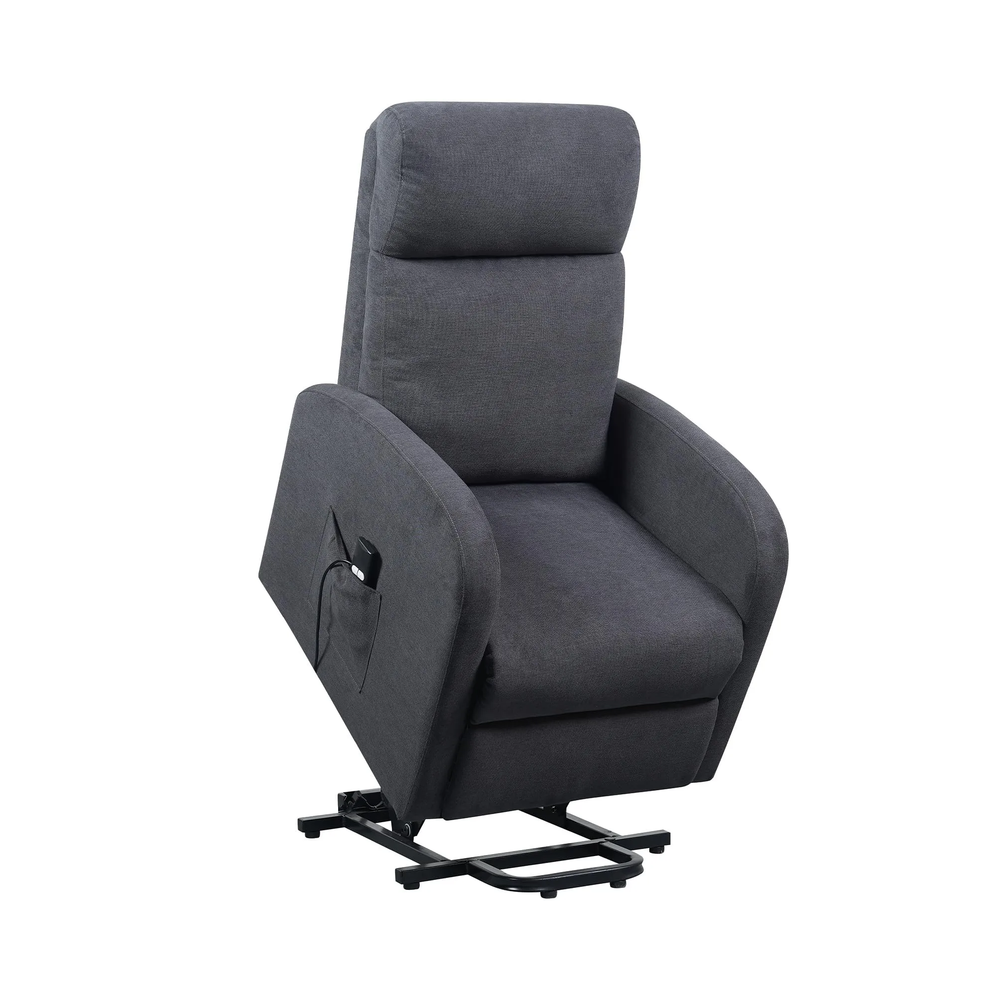 Poltrone Italia Poltrona Relax Elettrica 2 Motori Alzapersona Grigio - immagine 2