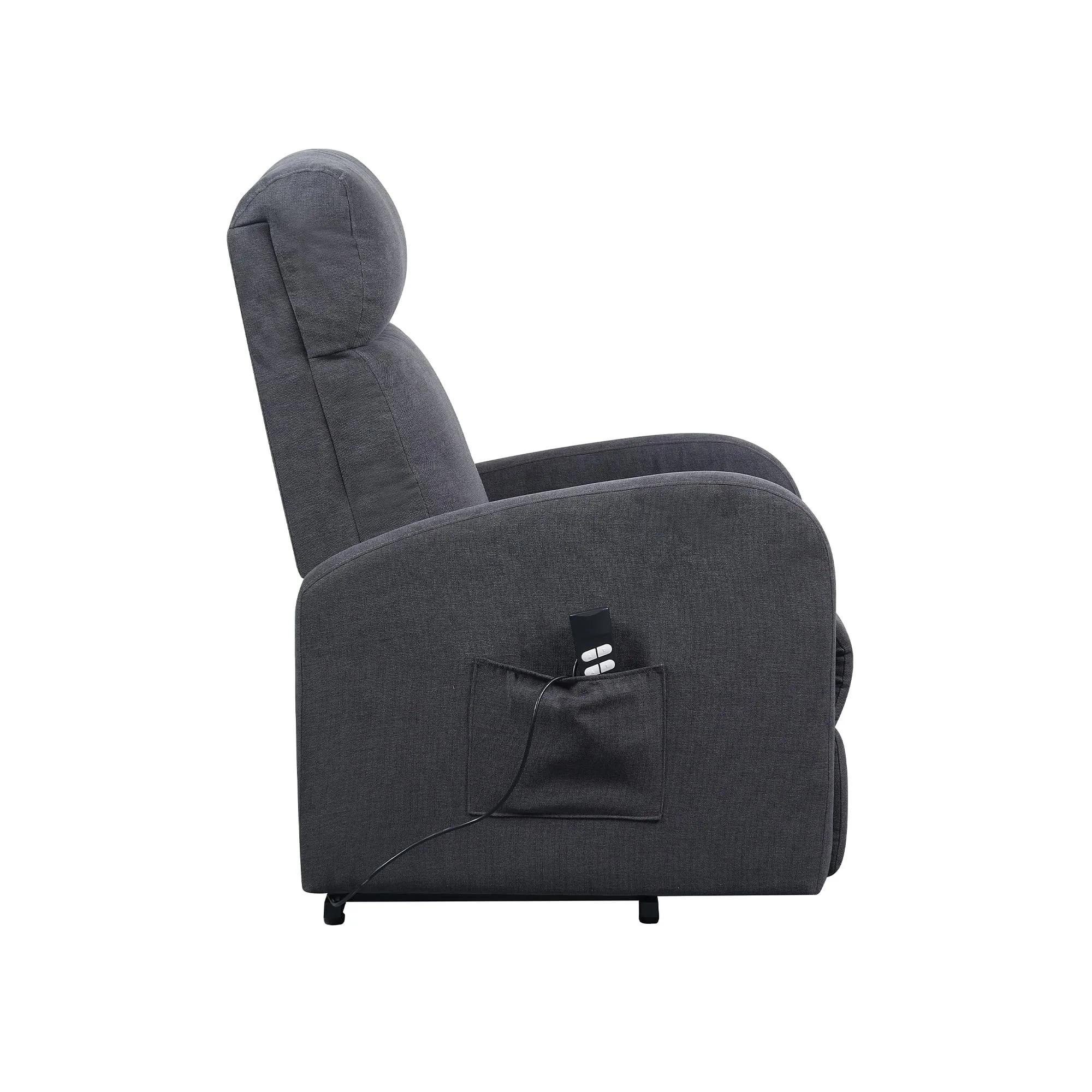 Poltrone Italia Poltrona Relax Elettrica 2 Motori Alzapersona Grigio - immagine 6