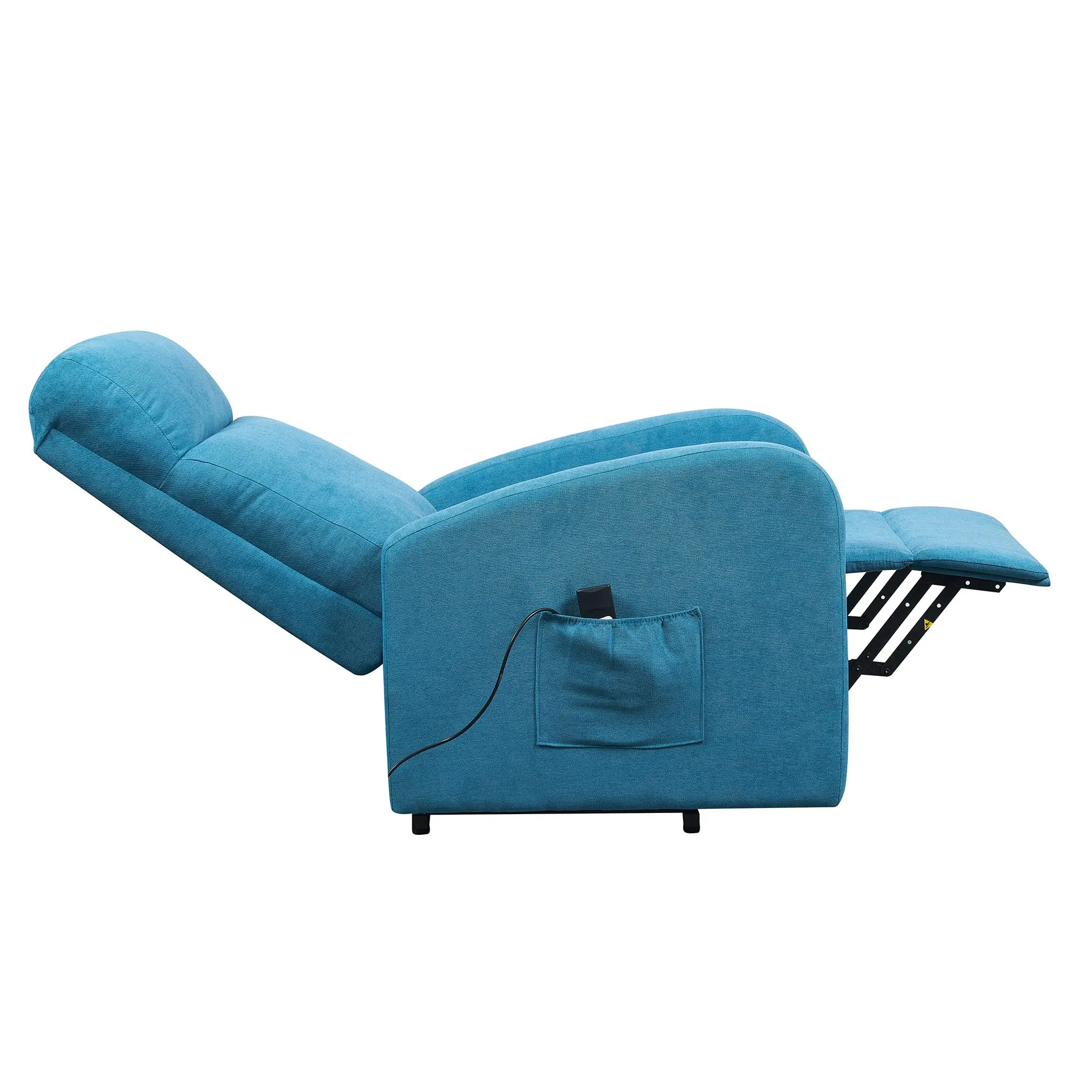 Poltrone Italia Poltrona Relax Elettrica 2 Motori Alzapersona in Microfibra, Turchese - immagine 7