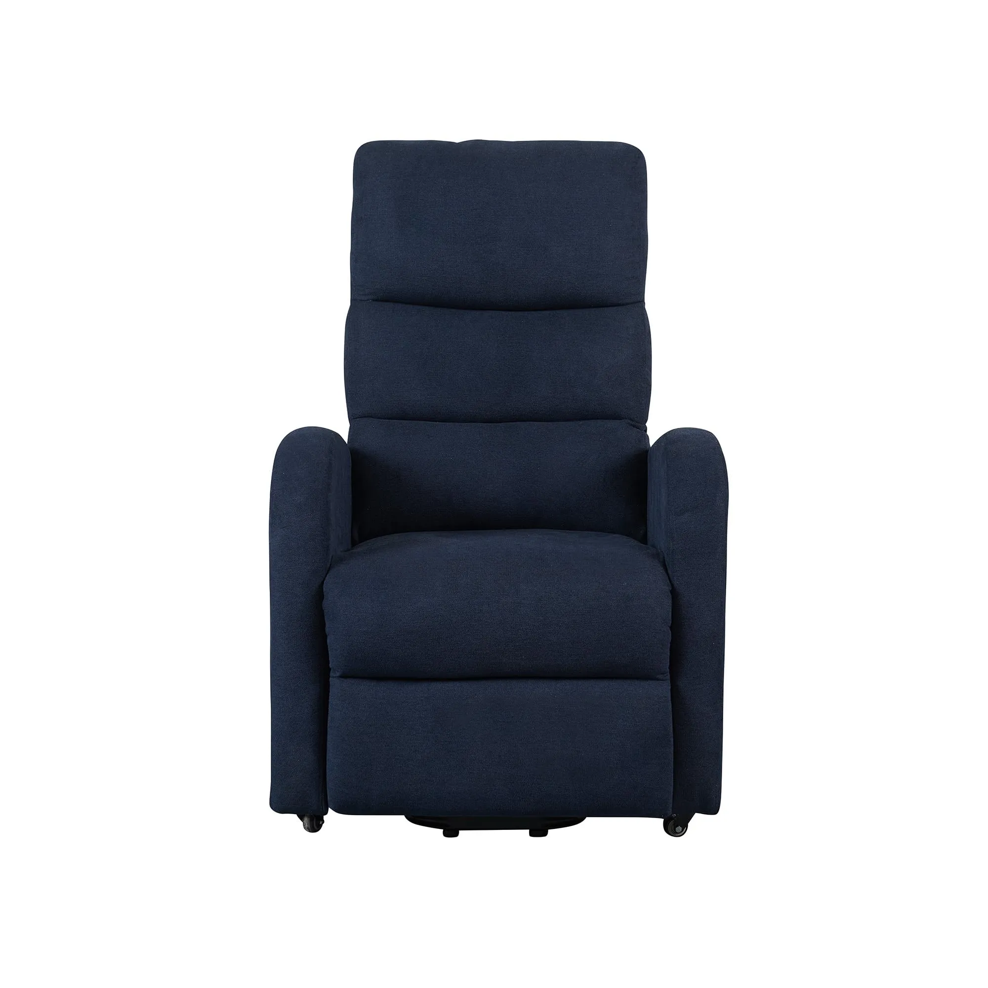 Poltrone Italia Poltrona Relax Elettrica Elevabile con 4 Ruote in Microfibra Blu - immagine 6