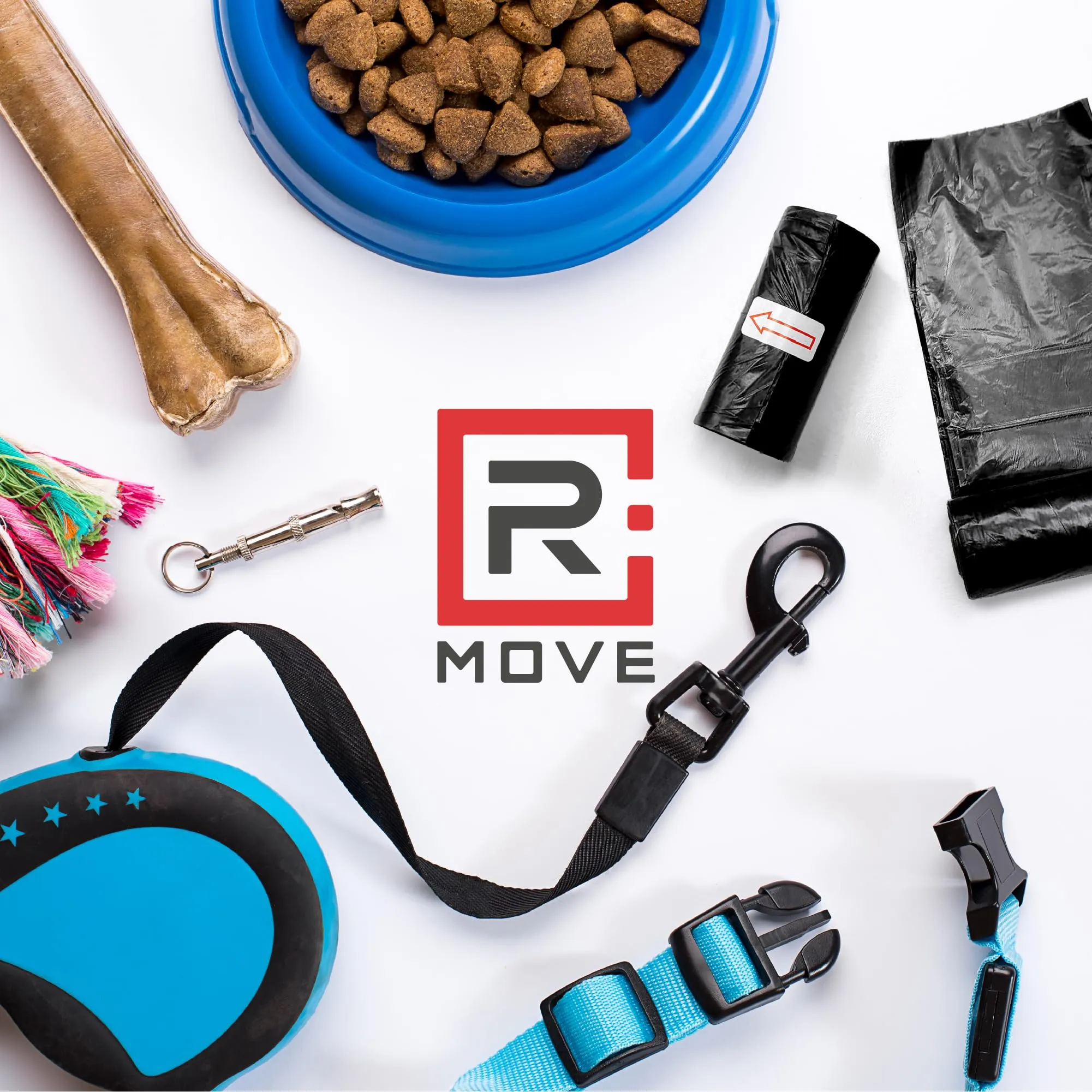 R MOVE Sacchetti Igienici per Cani, 810 pz (54 Rotoli), 30x23 cm, 2,5 Litri - immagine 2