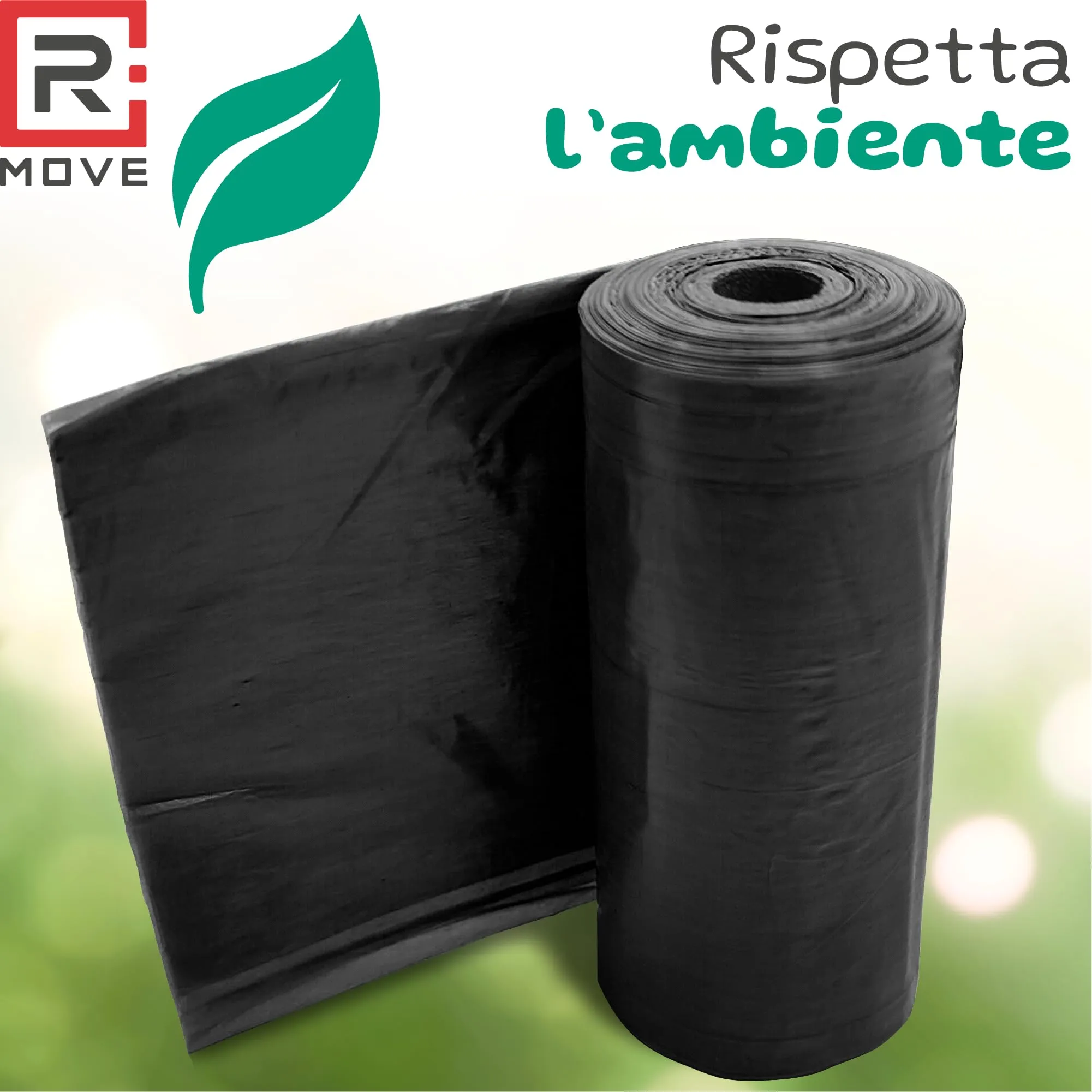 R MOVE Sacchetti Igienici per Cani, 810 pz (54 Rotoli), 30x23 cm, 2,5 Litri - immagine 6