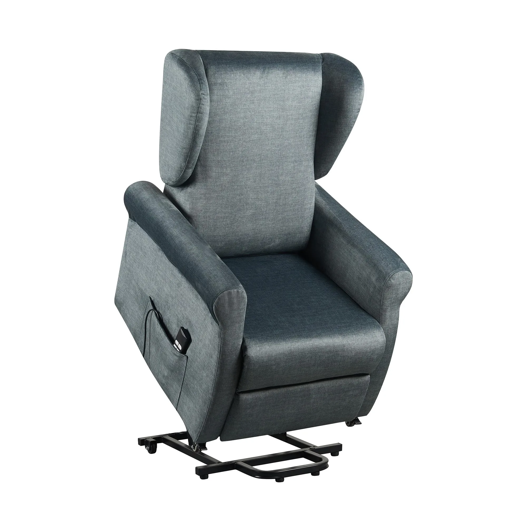 Poltrone Italia Poltrona Alzapersona Elettrica 2 Motori Blu - immagine 3