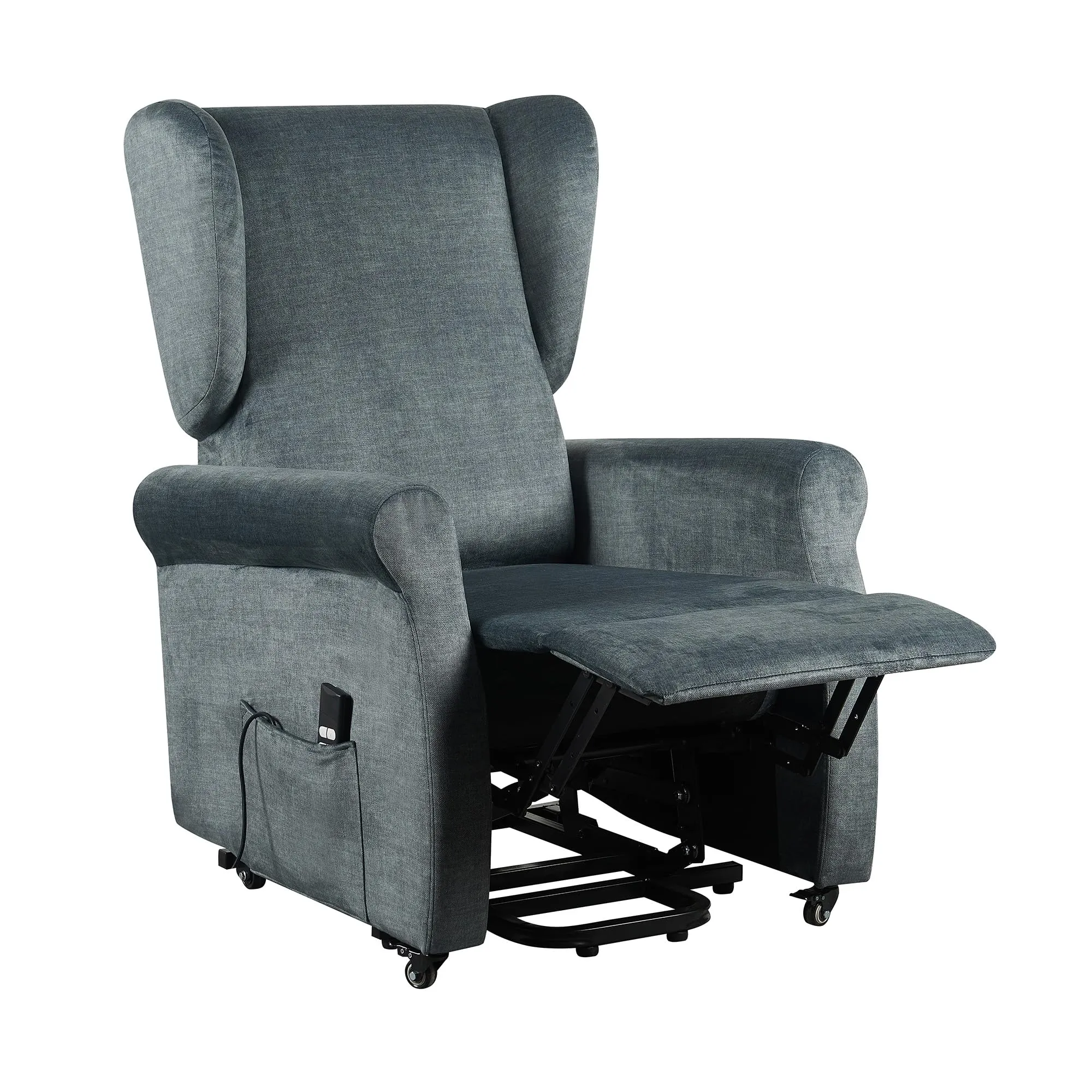 Poltrone Italia Poltrona Alzapersona Elettrica 2 Motori Blu - immagine 4