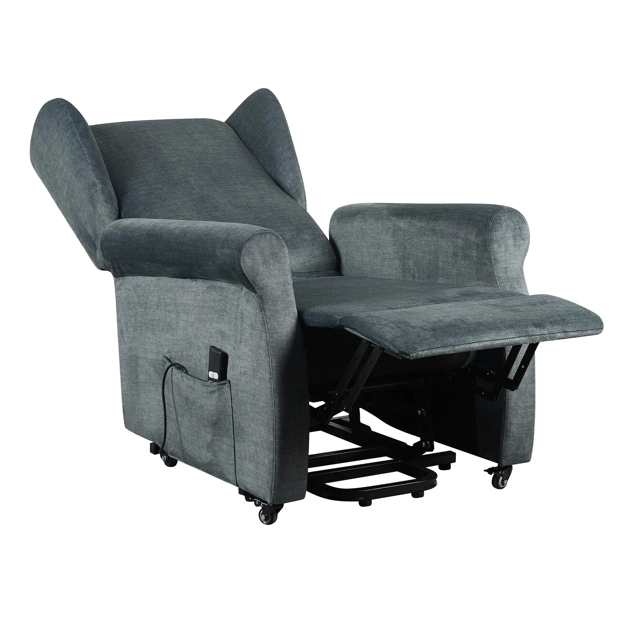 Poltrone Italia Poltrona Alzapersona Elettrica 2 Motori Blu - immagine 5
