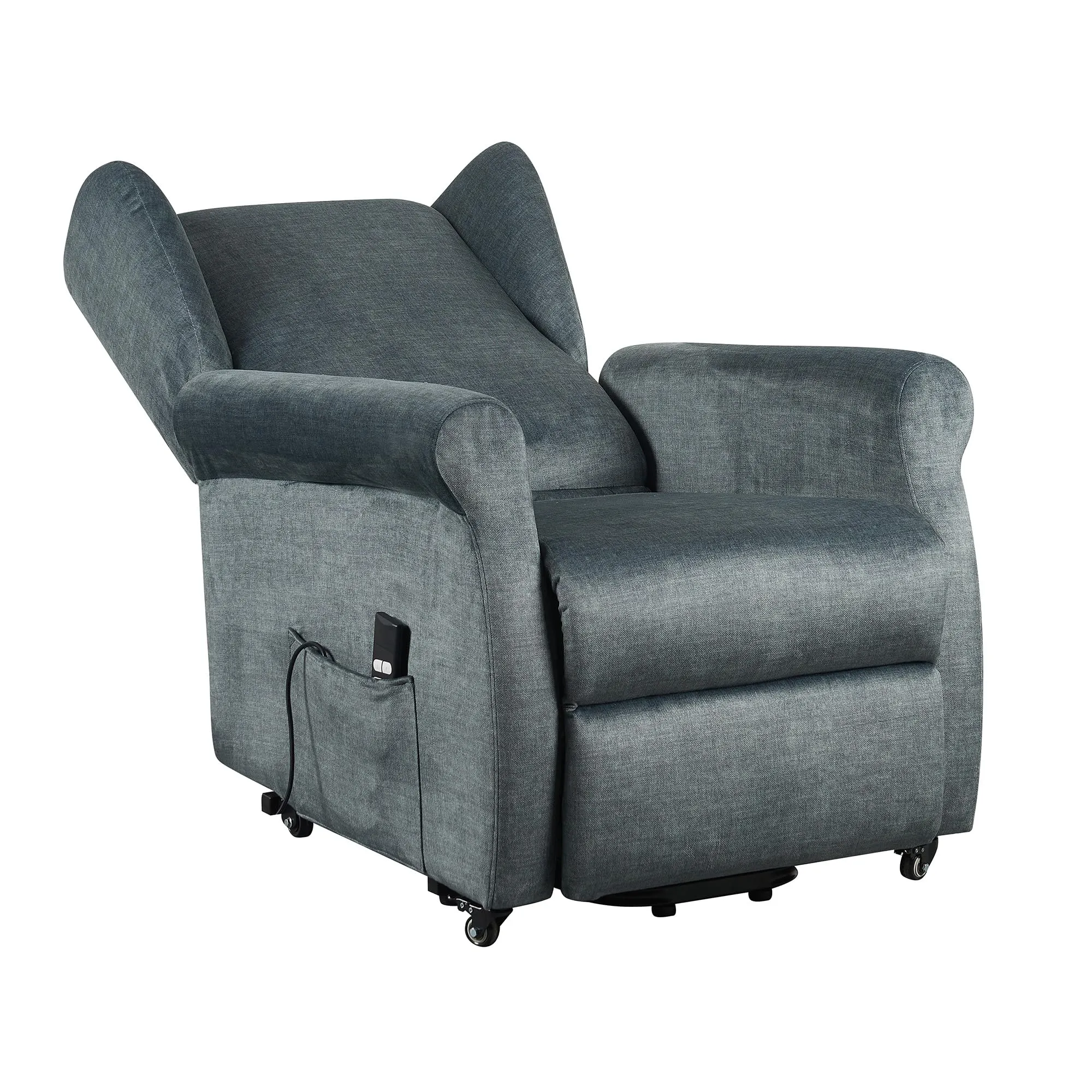 Poltrone Italia Poltrona Alzapersona Elettrica 2 Motori Blu - immagine 6