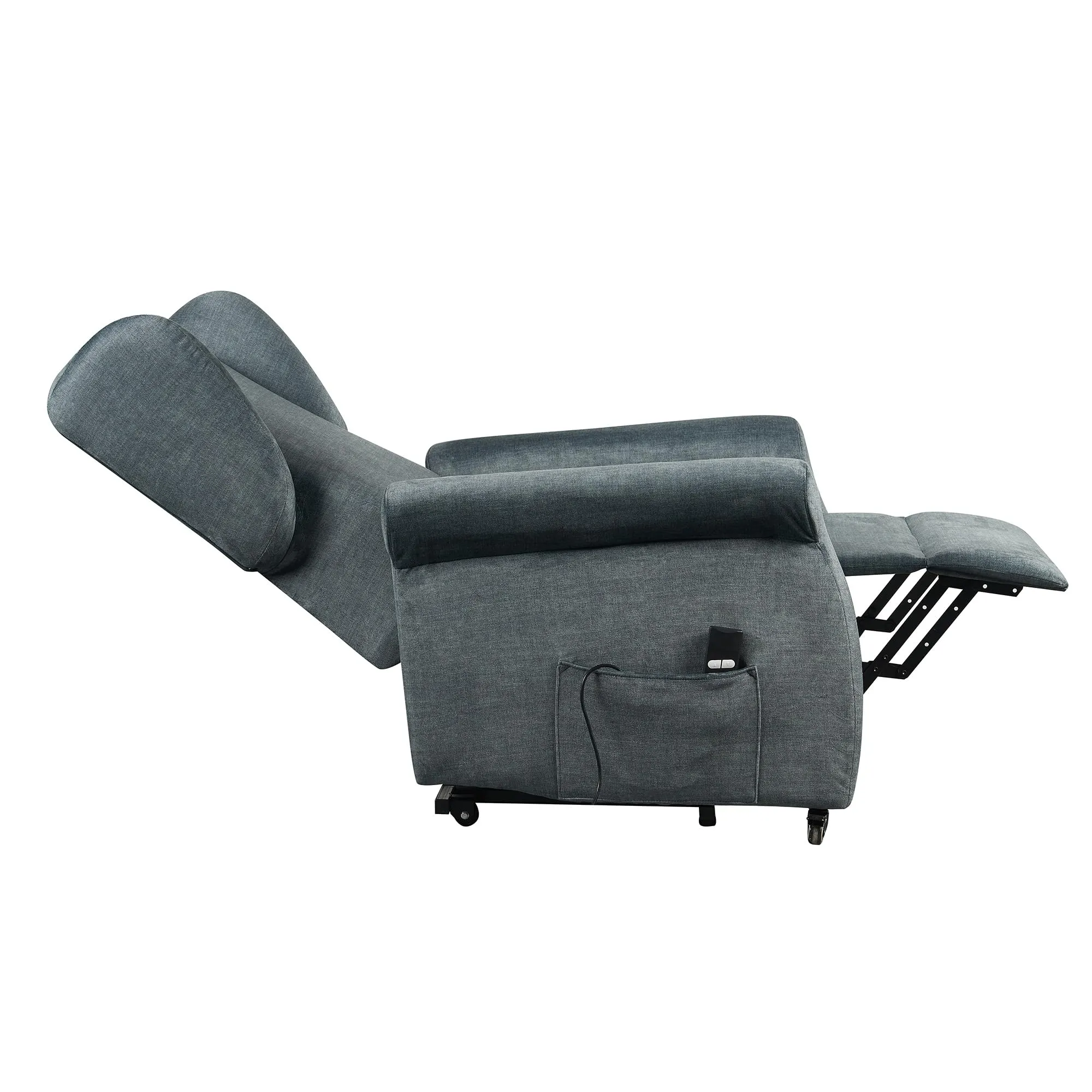 Poltrone Italia Poltrona Alzapersona Elettrica 2 Motori Blu - immagine 7