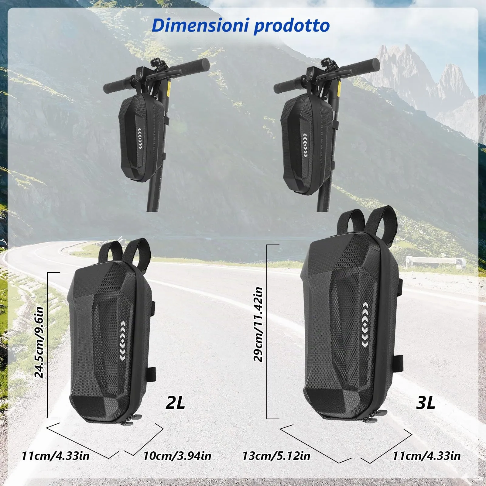 flintronic Borsa per Monopattino Elettrico, 3L Impermeabile per Xiaomi, Ducati, Ninebot ES1/ES2/ES3/ES4 - immagine 2