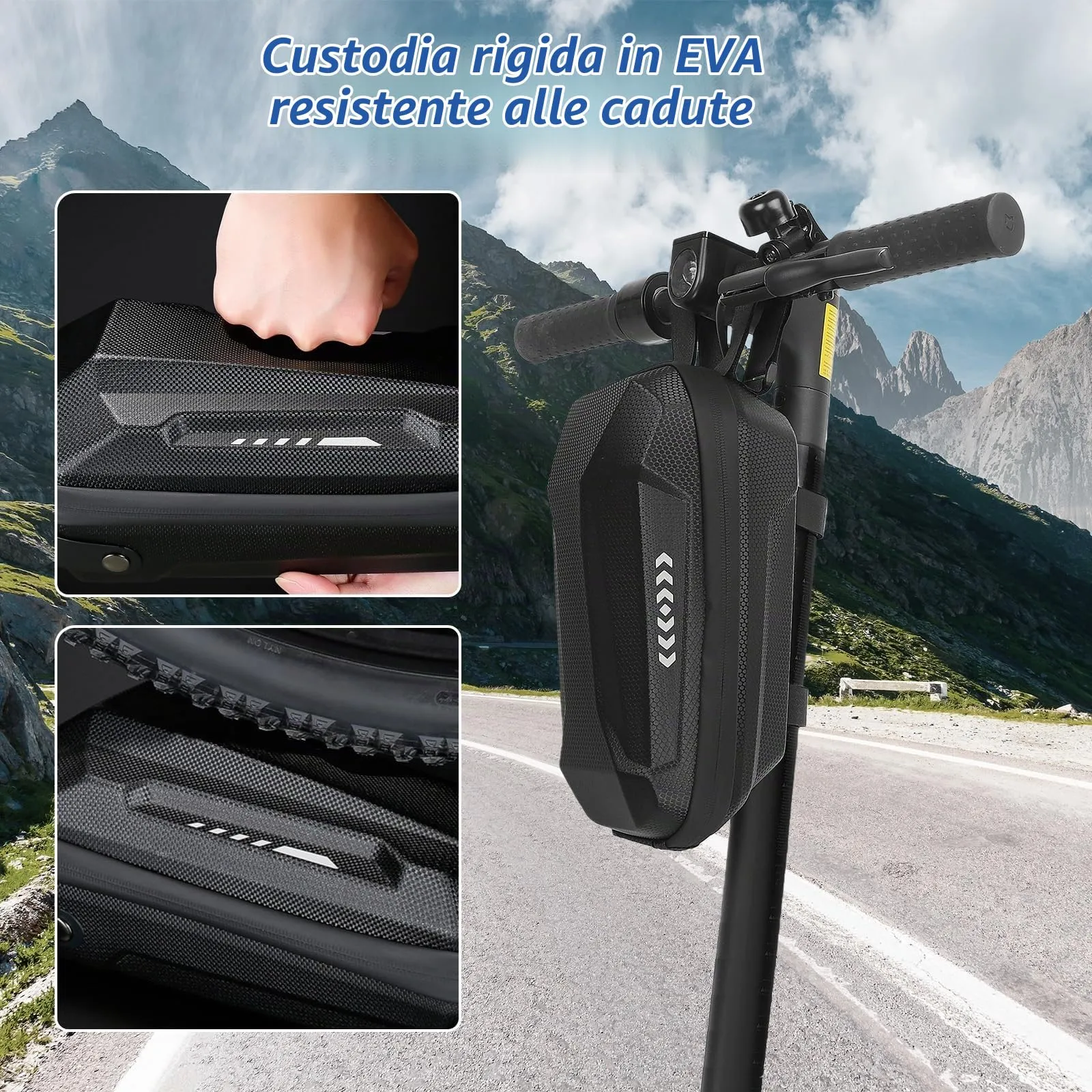 flintronic Borsa per Monopattino Elettrico, 3L Impermeabile per Xiaomi, Ducati, Ninebot ES1/ES2/ES3/ES4 - immagine 7