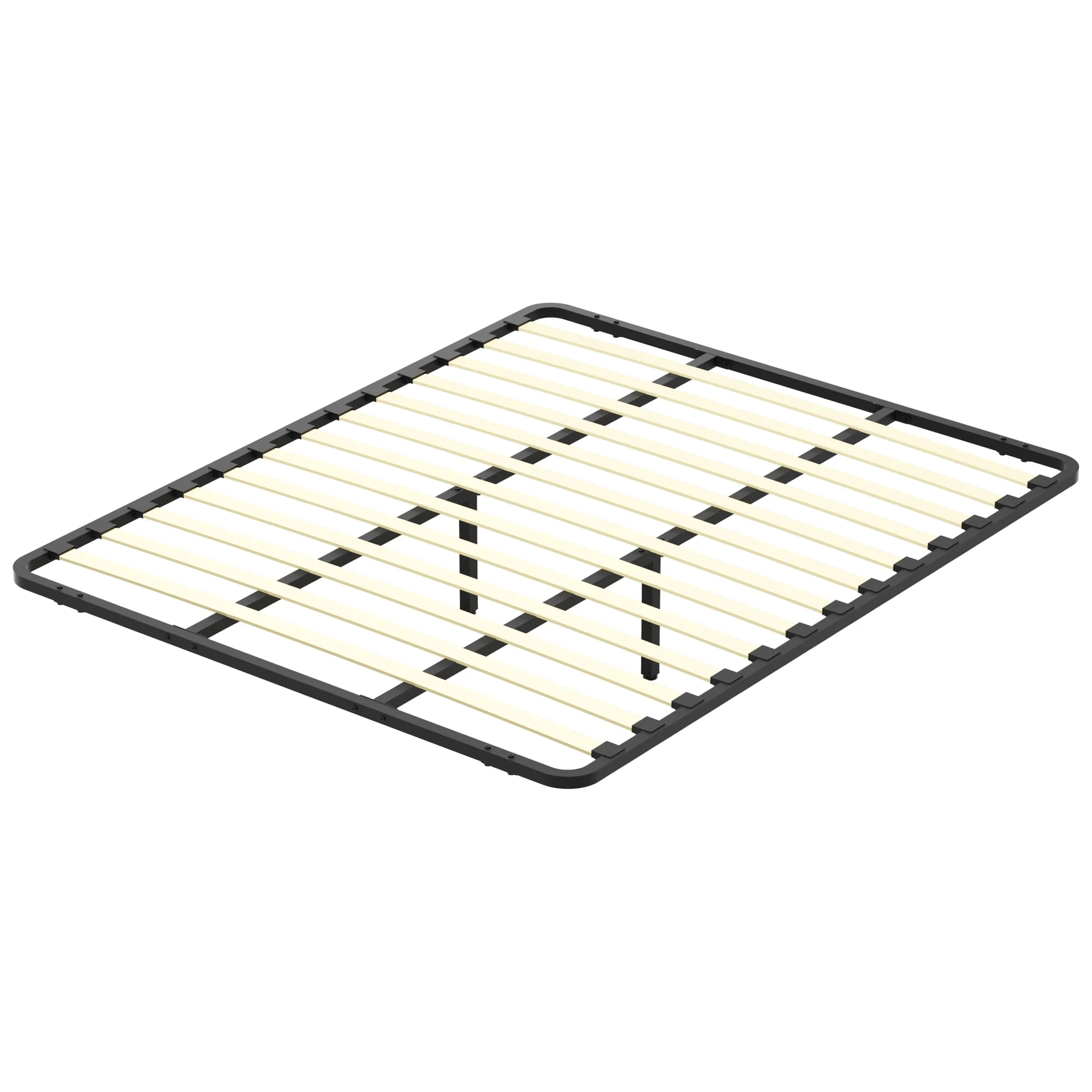 DEWINNER Rete Ortopedica 140x190 cm da Incasso, 13 Doghe, con 2 Barre in Ferro e Piede Centrale Regolabile - immagine 9
