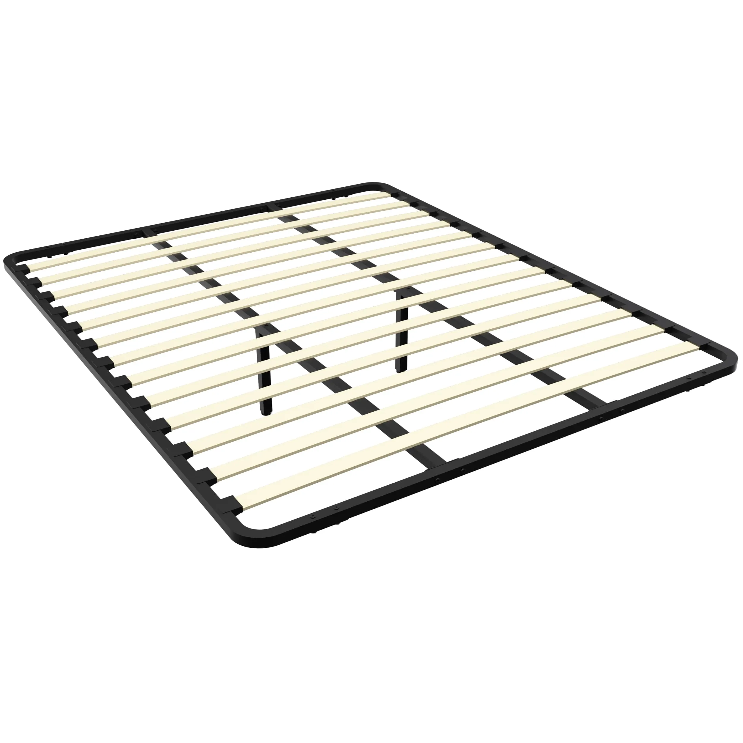 DEWINNER Rete Letto Una Piazza Mezza 120x190 cm senza Piedi da Appoggio con Barre in Ferro e Piede di Rinforzo Centrale - immagine 1