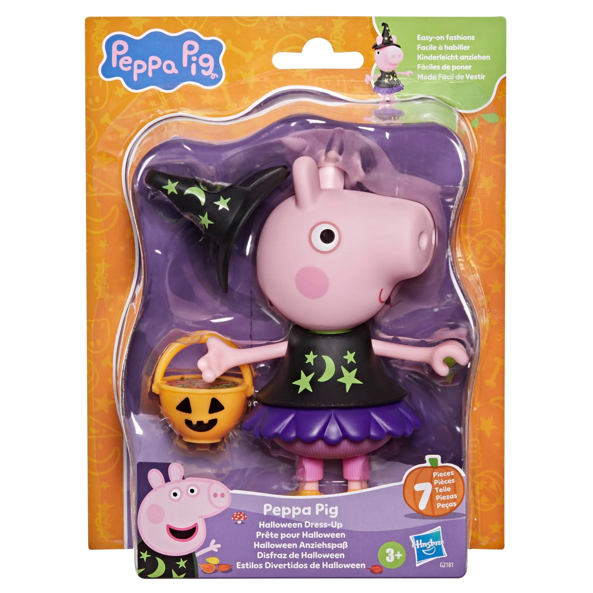 Peppa Pig prête pour Halloween, Figurine de 15 cm avec 6 Accessoires - immagine 2