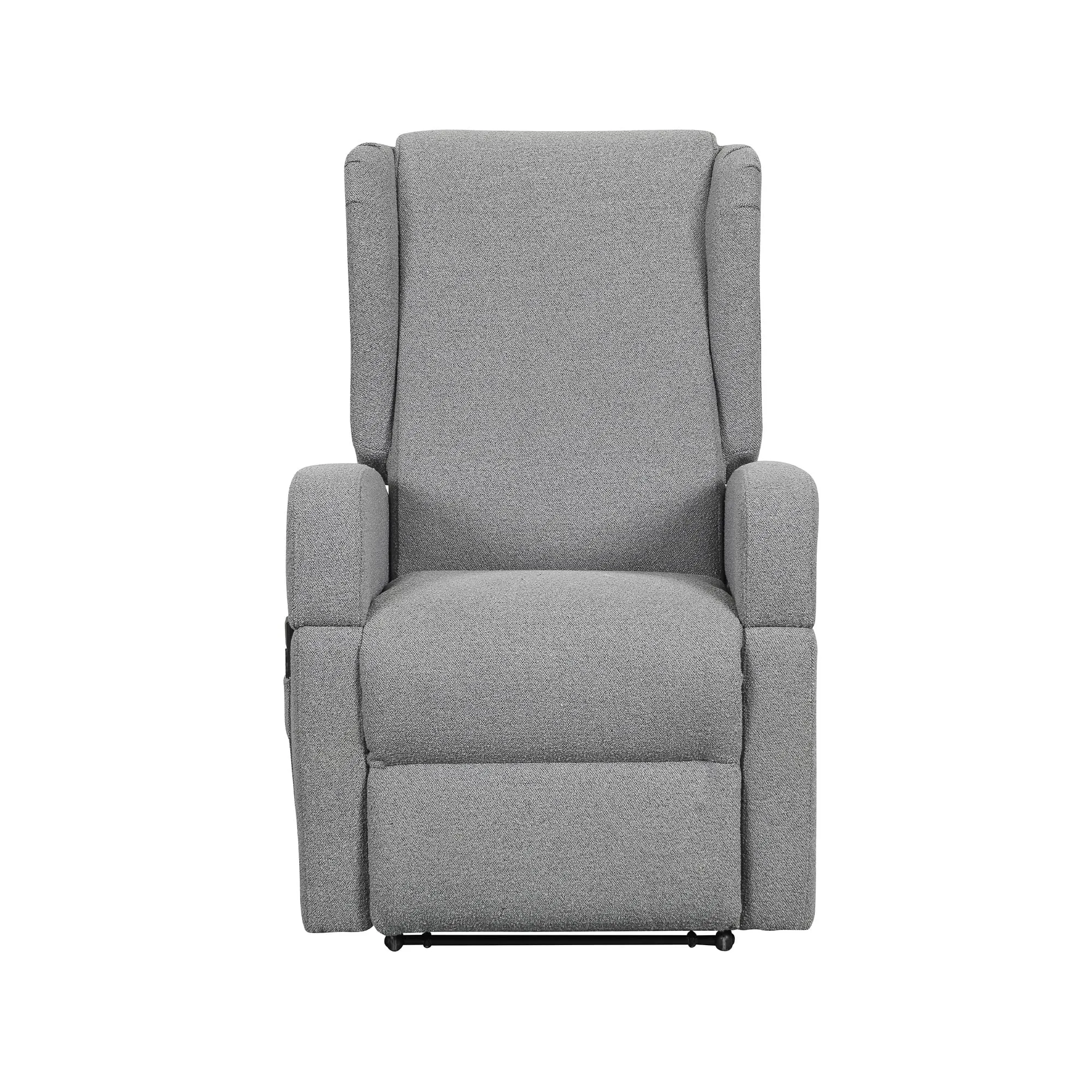 Poltrone Italia Poltrona Relax Elettrica Vertical 2 Motori Zero Gravity, Reclinazione Indipendente, Braccioli Estraibili e Tavolino, Grigio - immagine 9