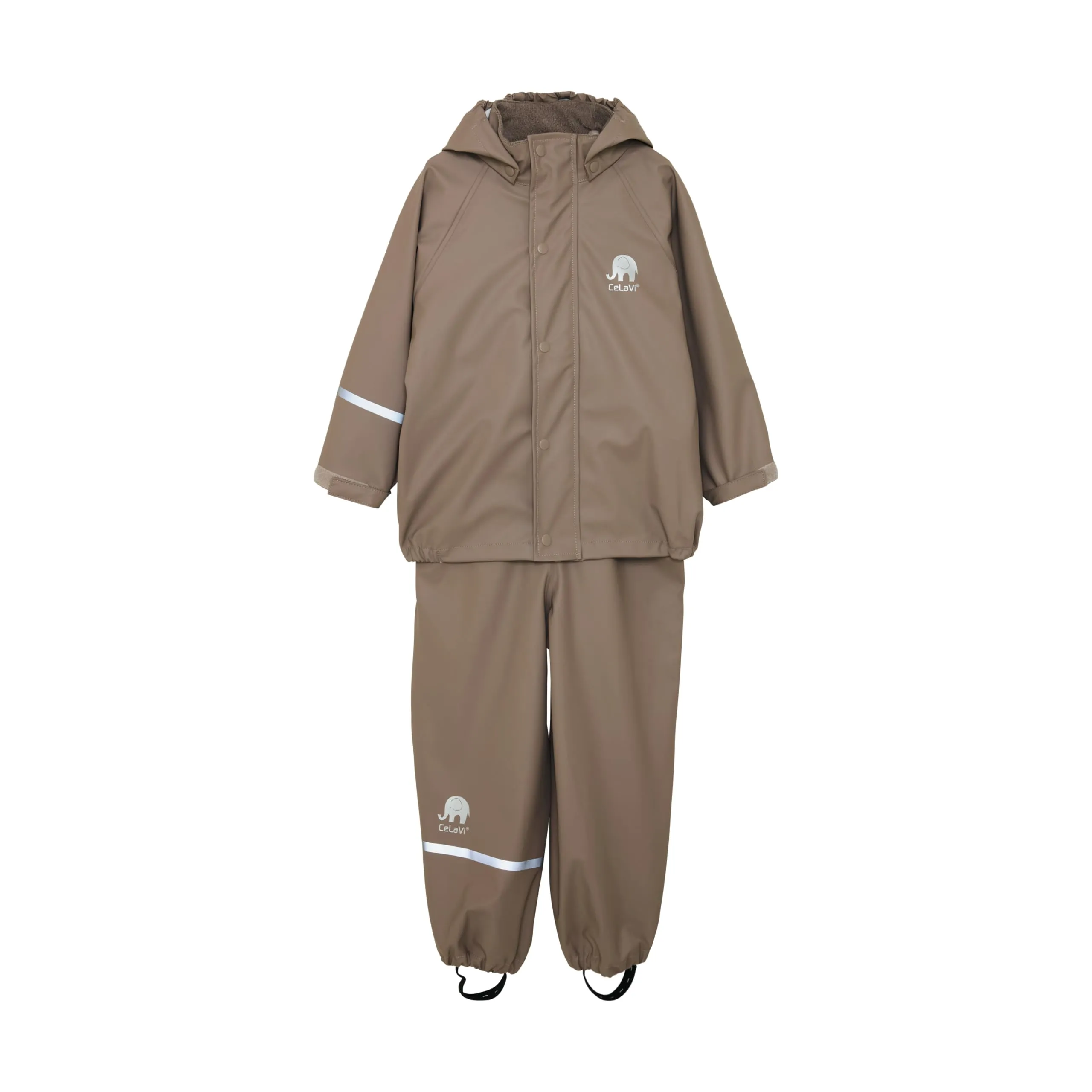 Celavi Basic Rainwear Set - Solid PU, Fungi, Size 130 - immagine 1