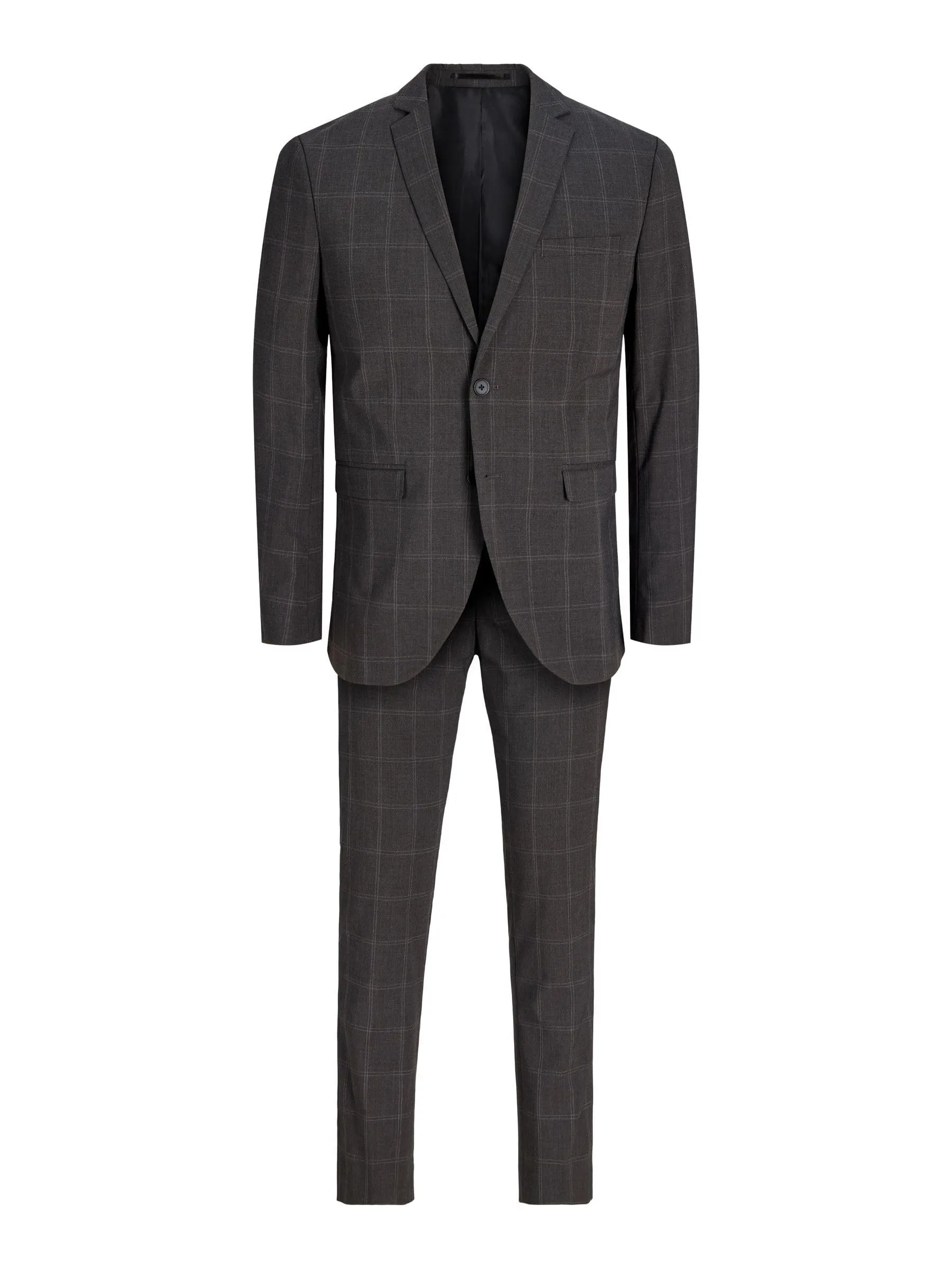Jack & Jones JPRFRANCO Super Slim Fit Blazer and Trousers, Perfect Grey, 62 - immagine 1