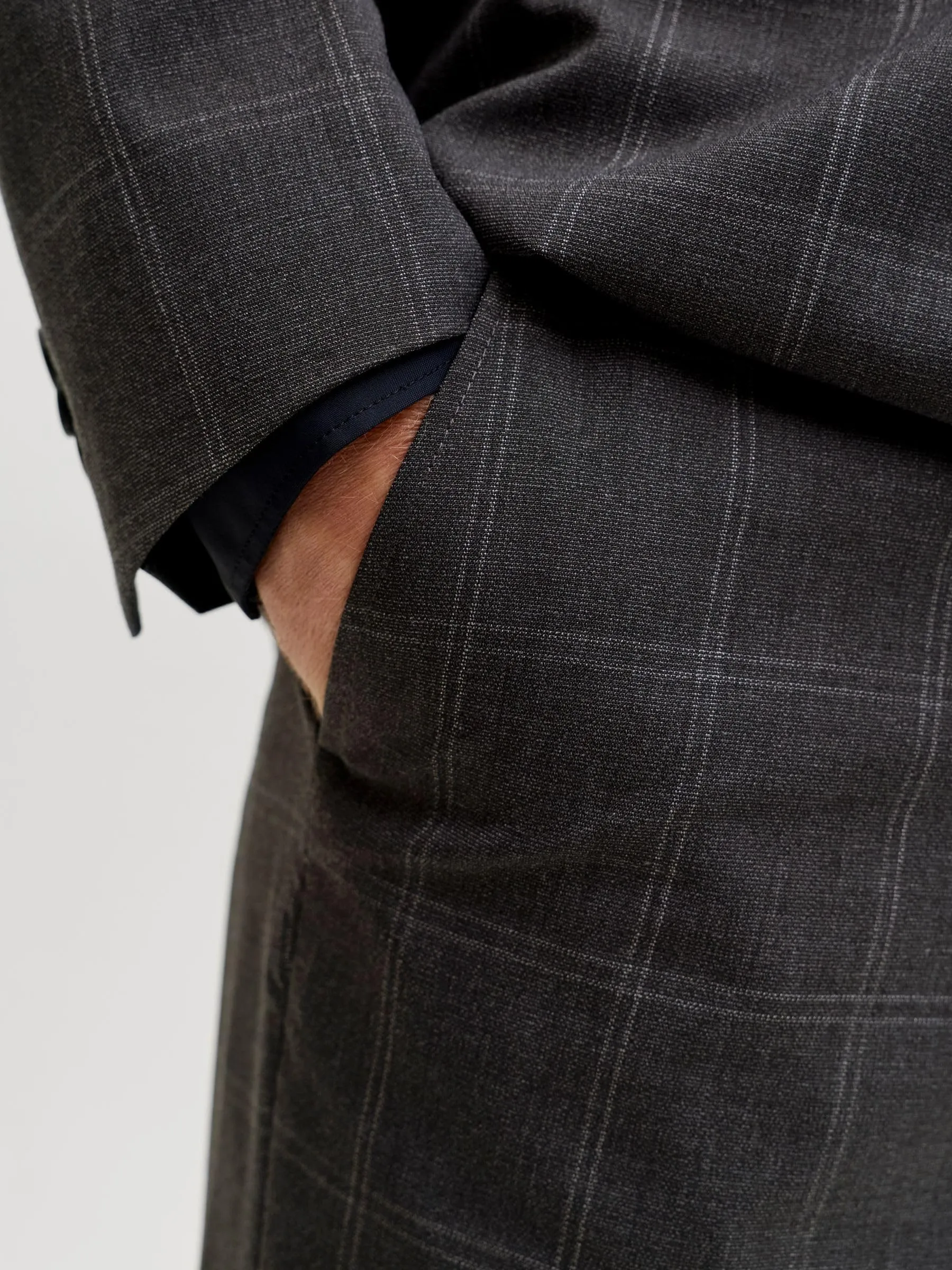 Jack & Jones JPRFRANCO Super Slim Fit Blazer and Trousers, Perfect Grey, 52 - immagine 7