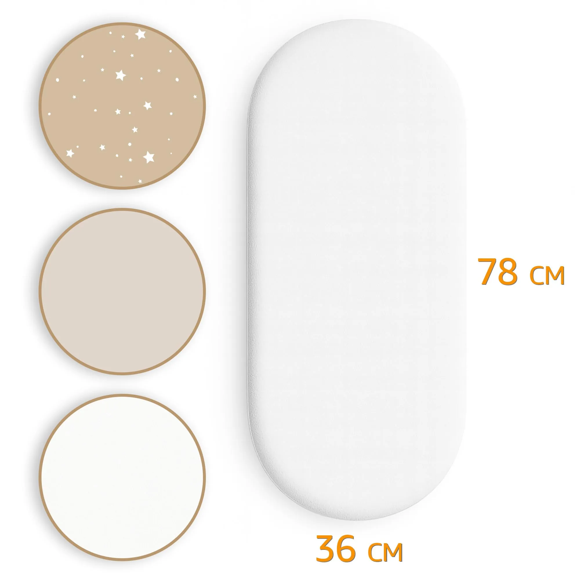 Totsy Baby Set di 3 Lenzuola con Angoli Elastici e Coprimaterasso Impermeabile per Passeggino, 36x78 cm - immagine 2