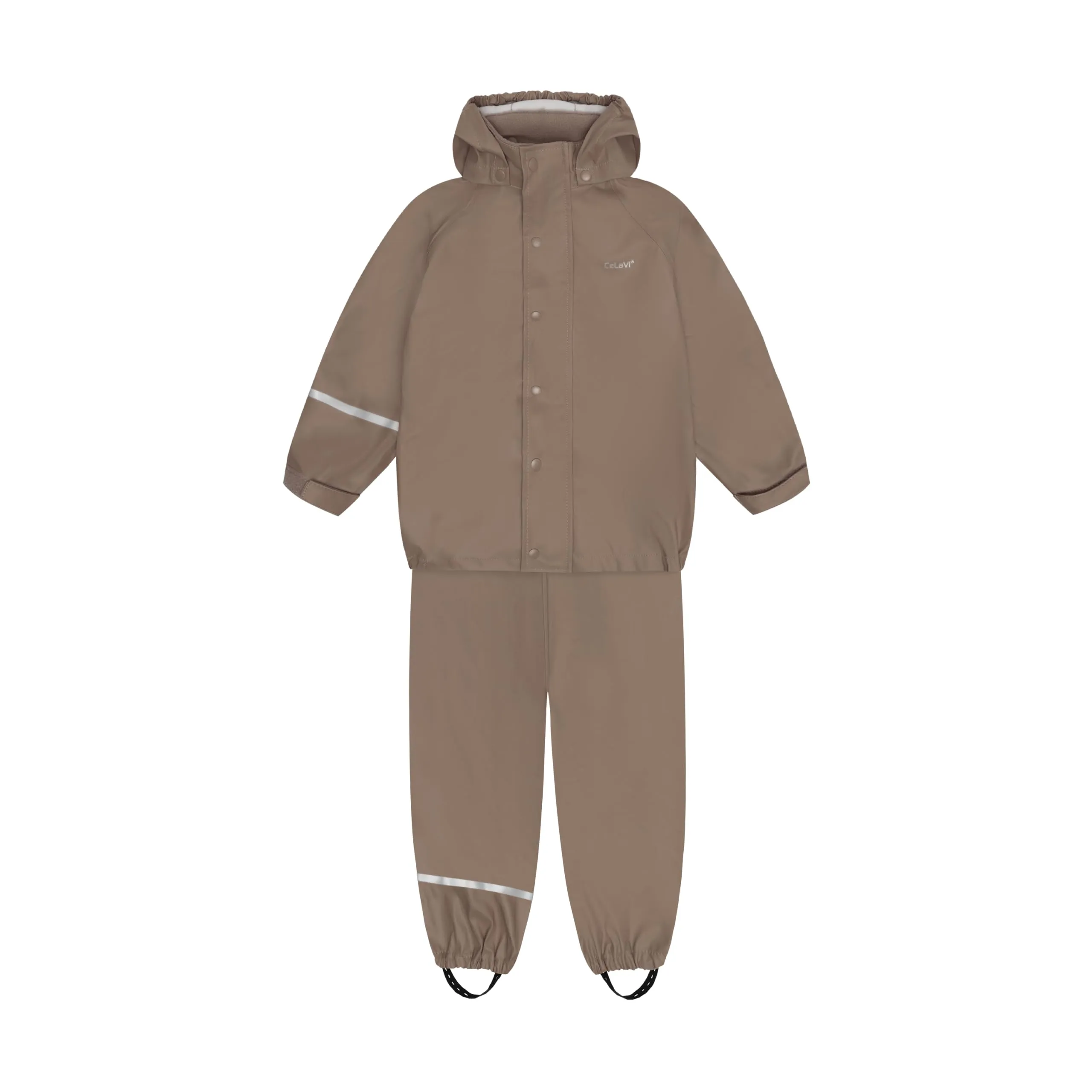 Celavi Basic Rainwear Set - Solid PU, Fungi, Size 90 - immagine 6
