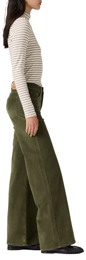 Levi's 318 Shaping Wide Leg Pants - Olive Night - immagine 4