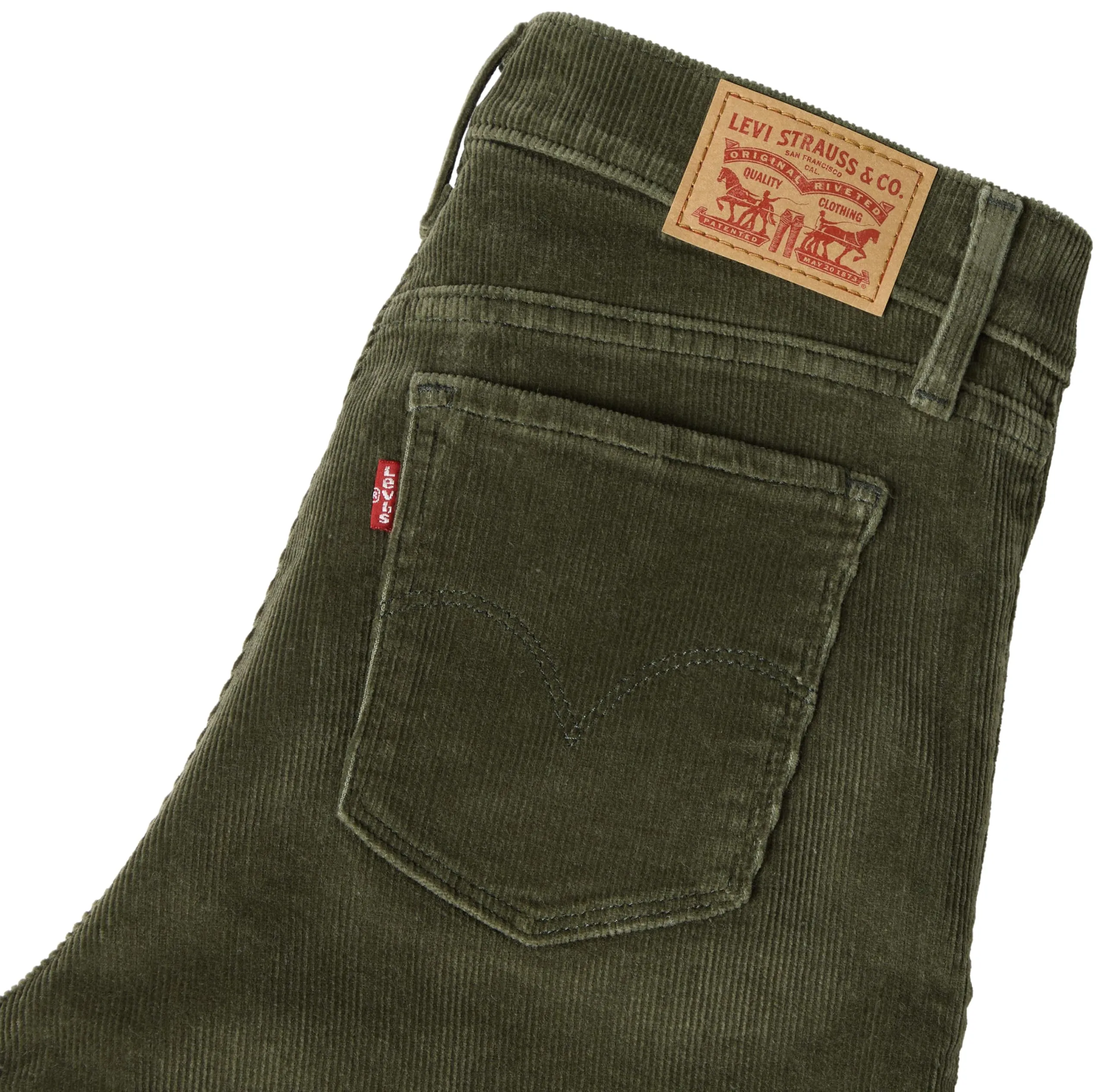 Levi's 318 Shaping Wide Leg Pants - Olive Night - immagine 7