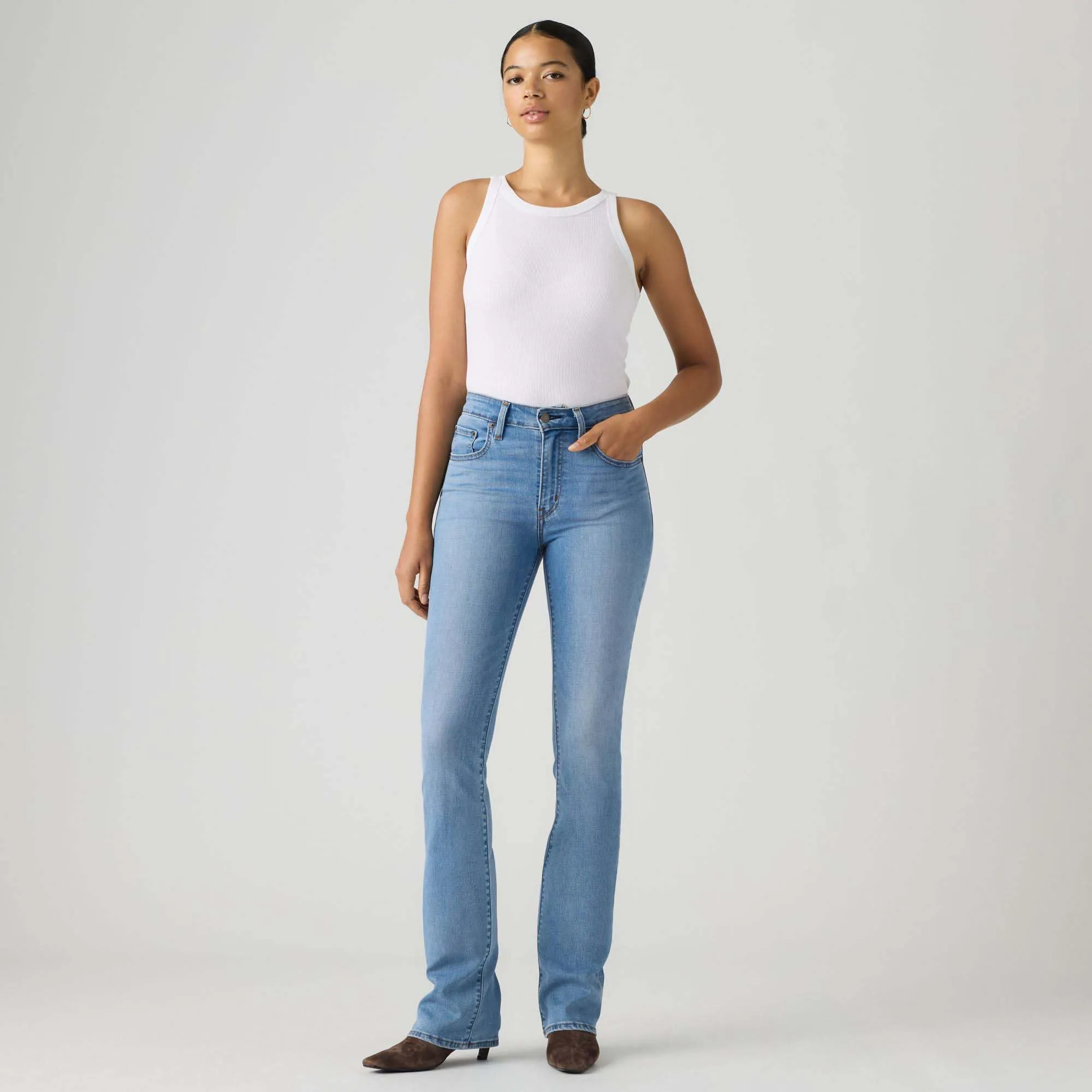Levi's 725 High Rise Bootcut Jeans True Blue Mid - immagine 4