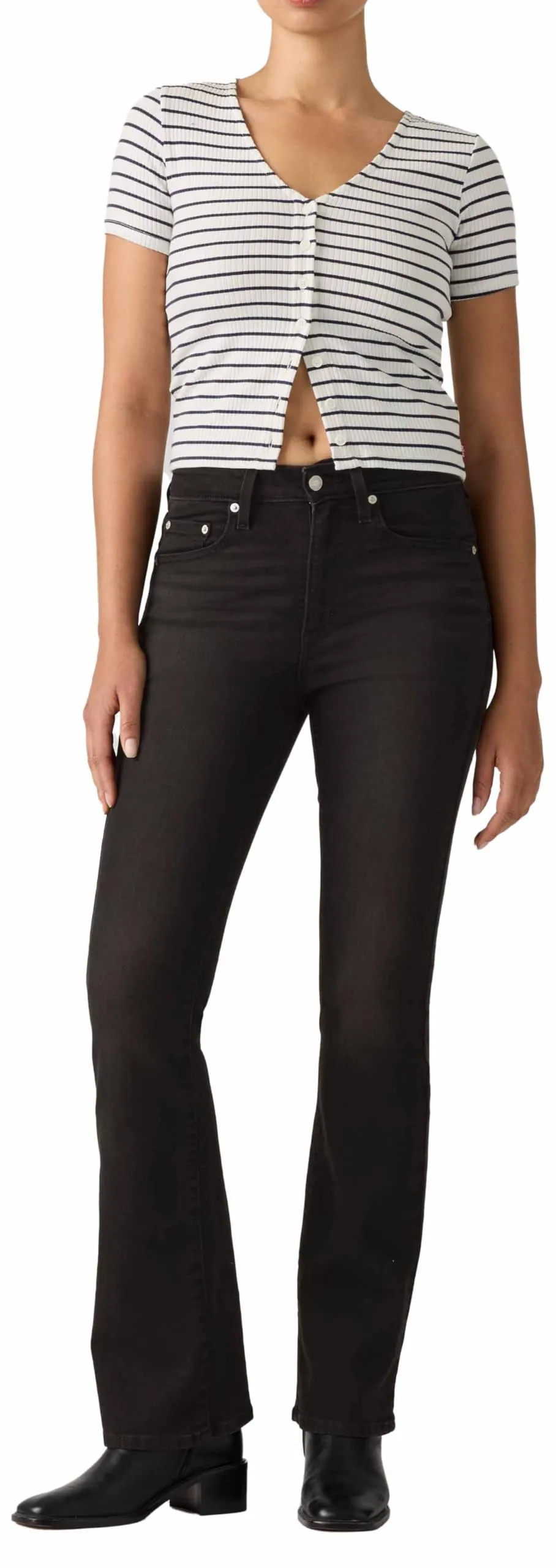 Levi's 725 High Rise Bootcut Soot Scrape Bfr - immagine 5