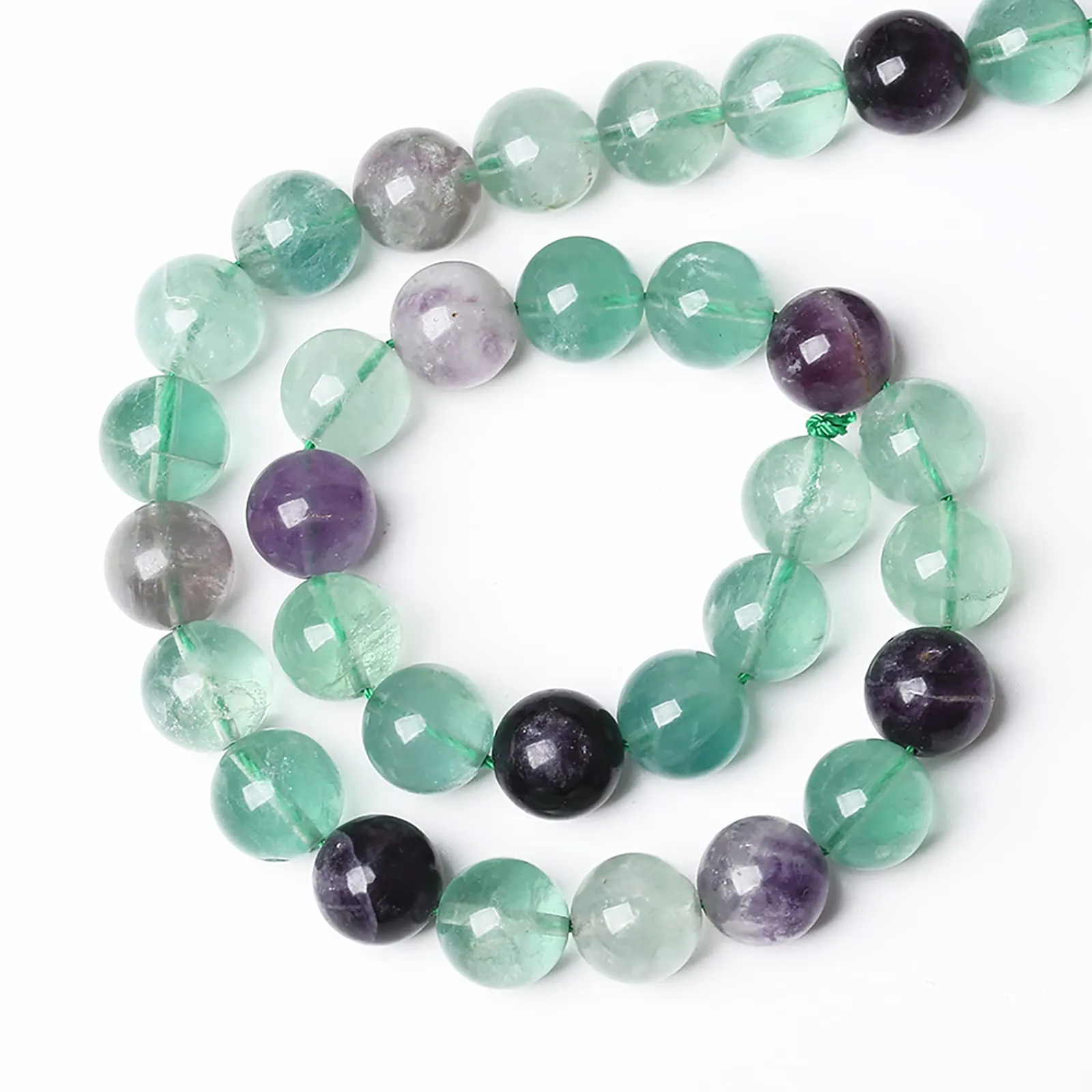 ZXYMLZI 46 Perline in Fluorite Naturale 8mm per Gioielli, Bracciali e Collane - immagine 5