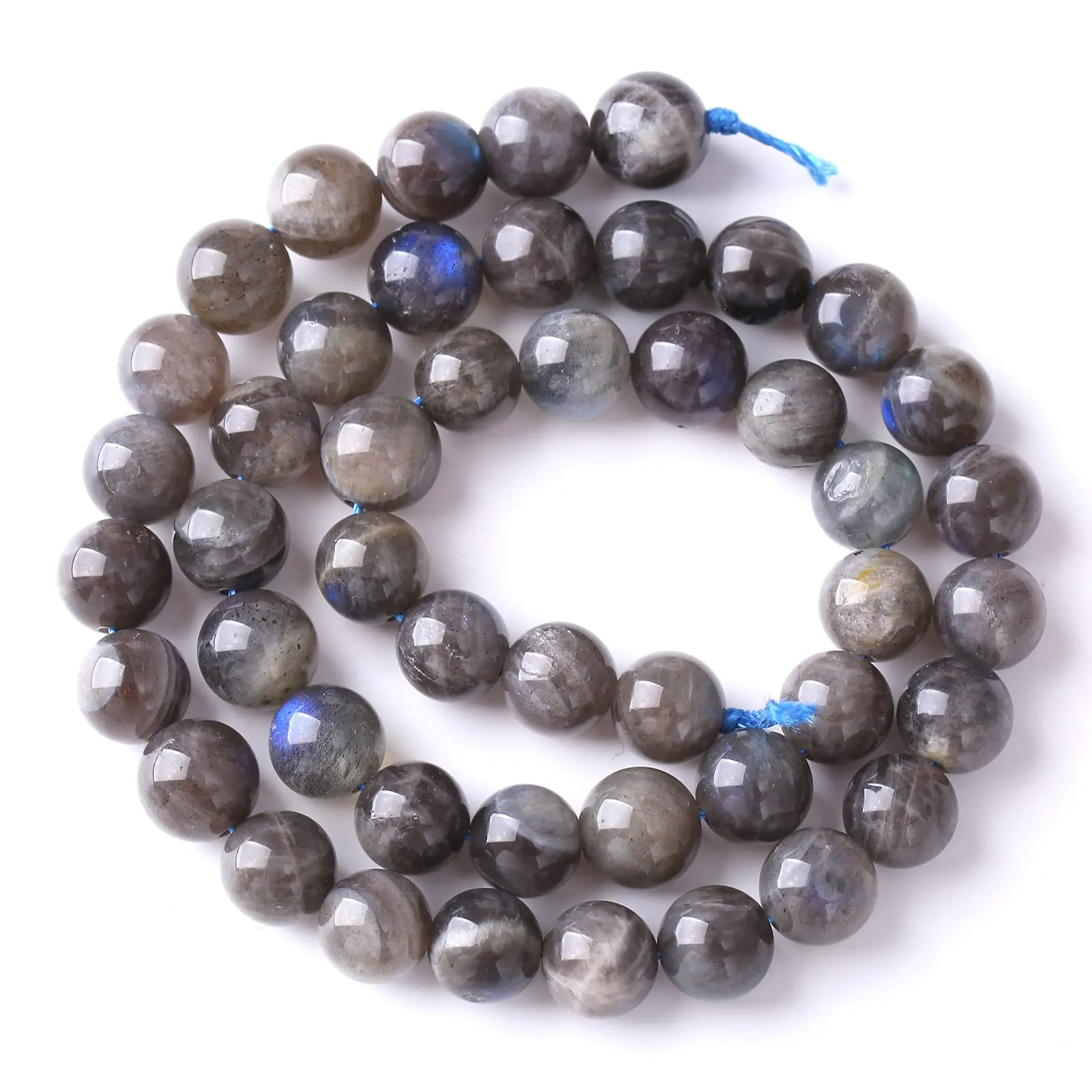 ZXYMLZI 45 Perline di Labradorite Naturale AAA, 8 mm, 38,1 cm - immagine 4