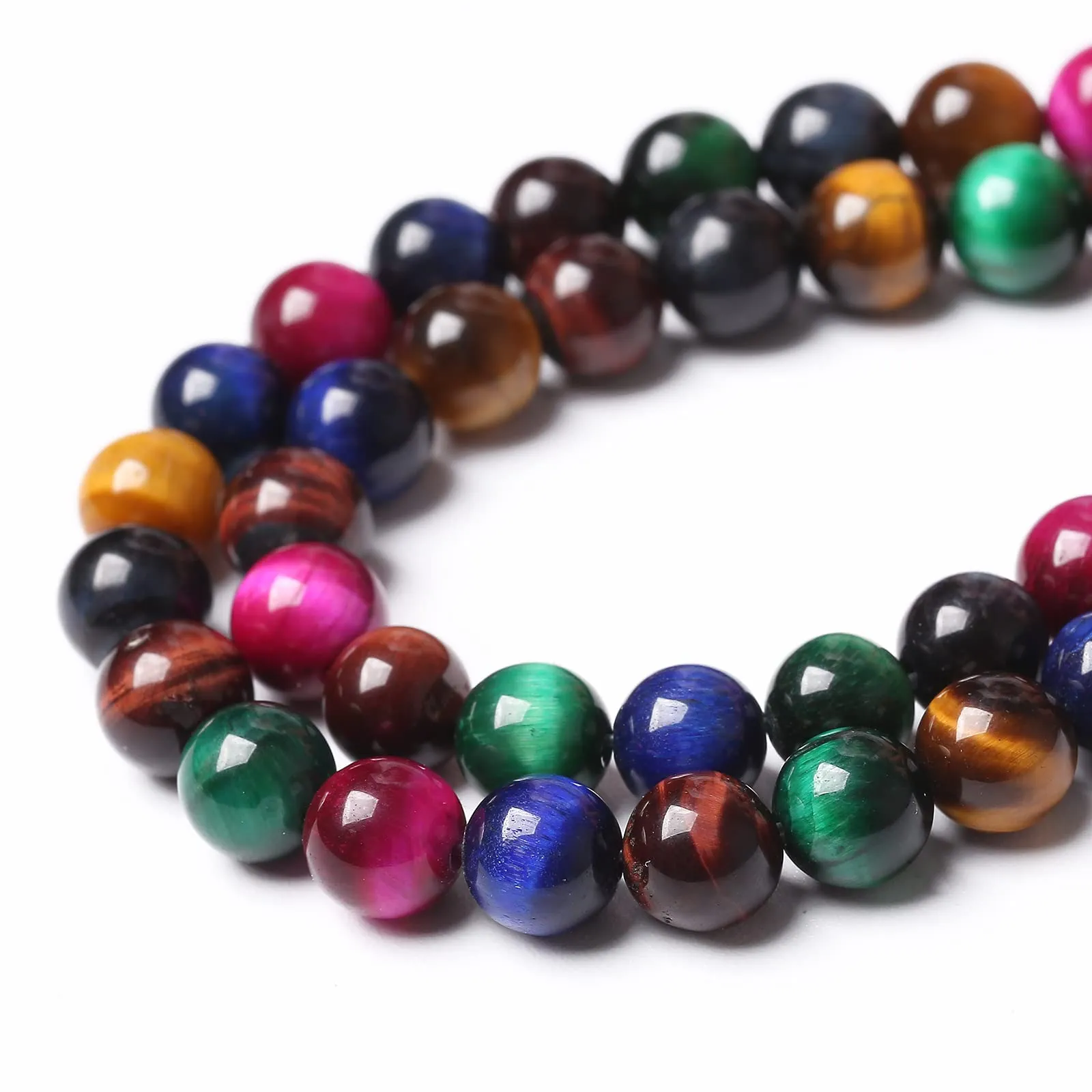 ZXYMLZI 90 Perline in Pietra Naturale Occhio di Tigre 4mm - immagine 4