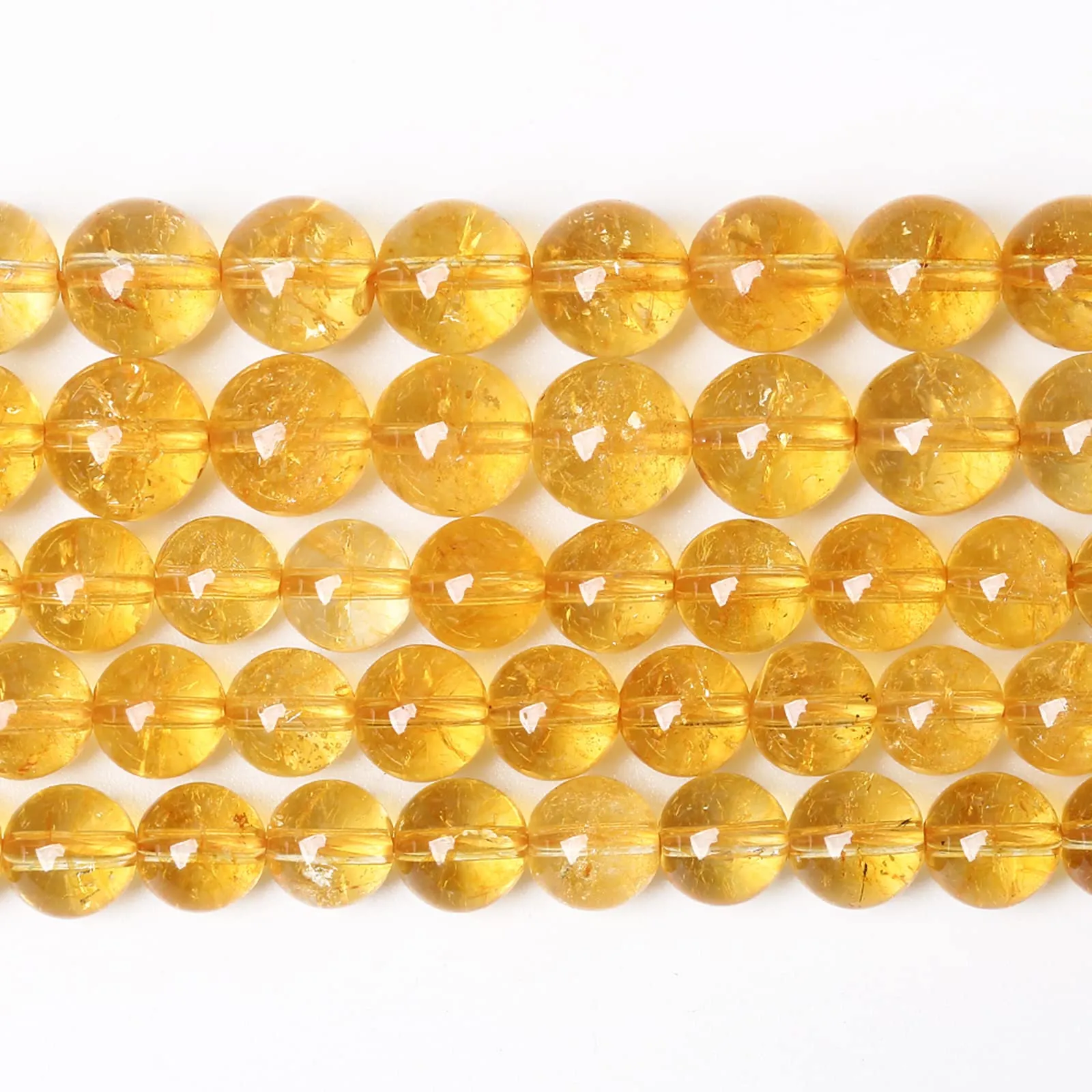 ZXYMLZI Perline in Citrino Naturale 4 mm, 90 Pezzi - immagine 1