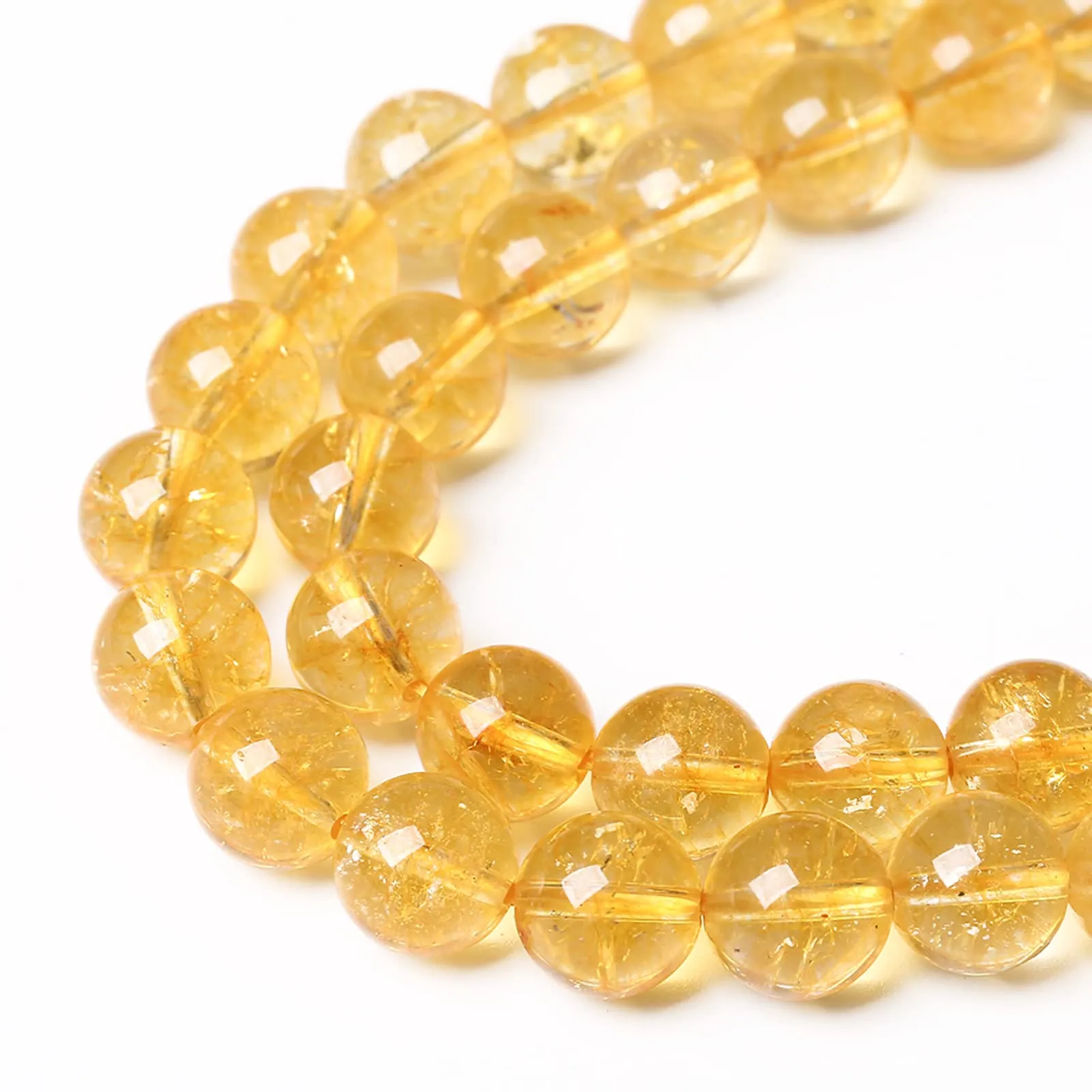 ZXYMLZI Perline in Citrino Naturale 4 mm, 90 Pezzi - immagine 4
