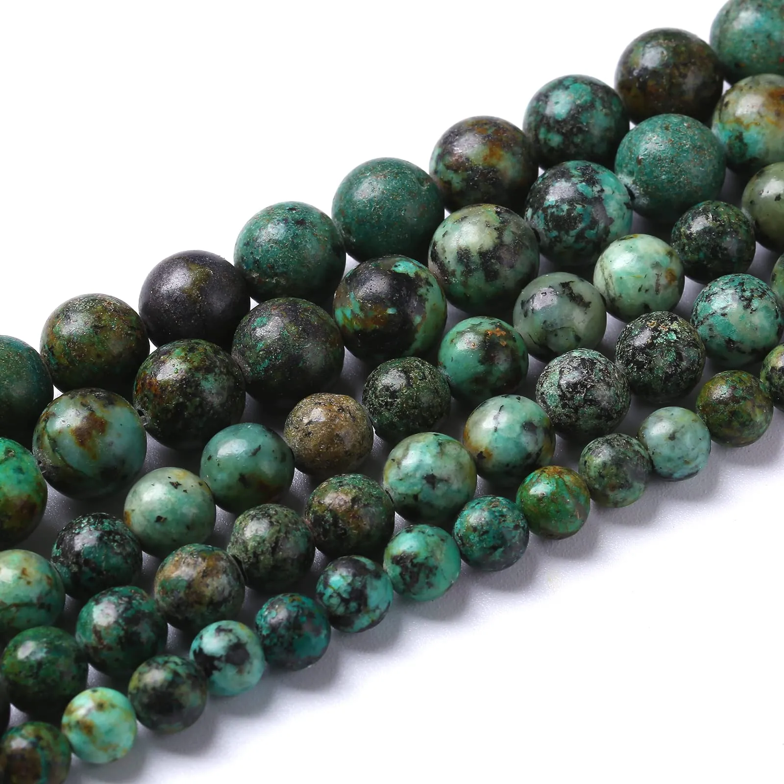 ZXYMLZI Perline in Pietra Turchese Africana Naturale, 4 mm, 90 Pezzi - immagine 2