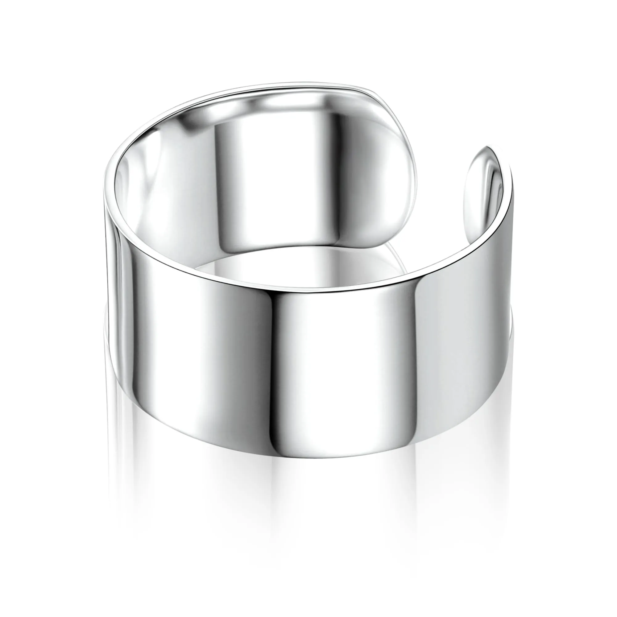 ALEXCRAFT Anelli Uomo Donna Argento Regolabili 10mm Mignolo Pollice - immagine 2