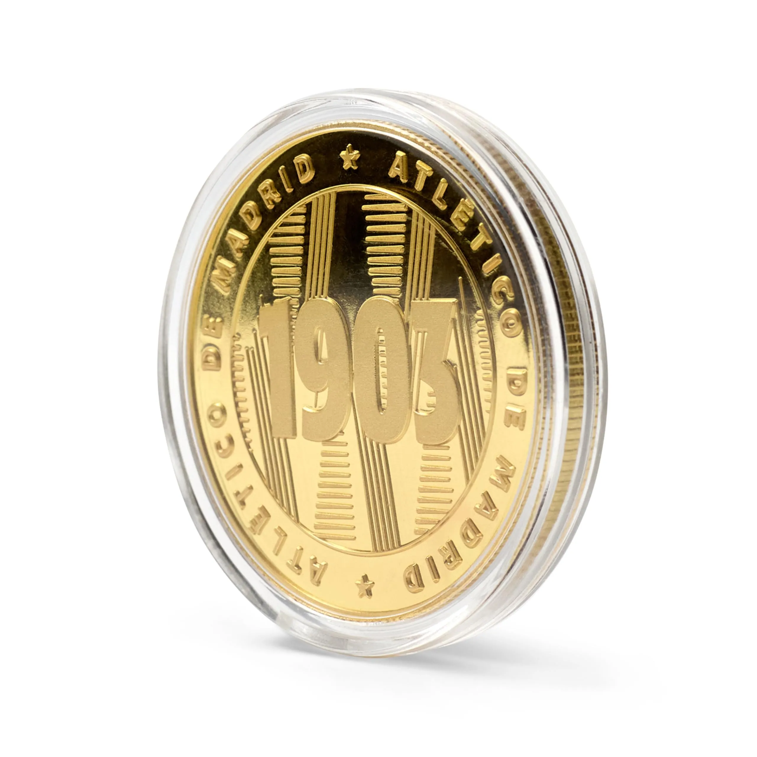 MOCIWORLD Atlético de Madrid Collector's Gold Edizione Speciale con Stemma e Anno di Fondazione - immagine 5