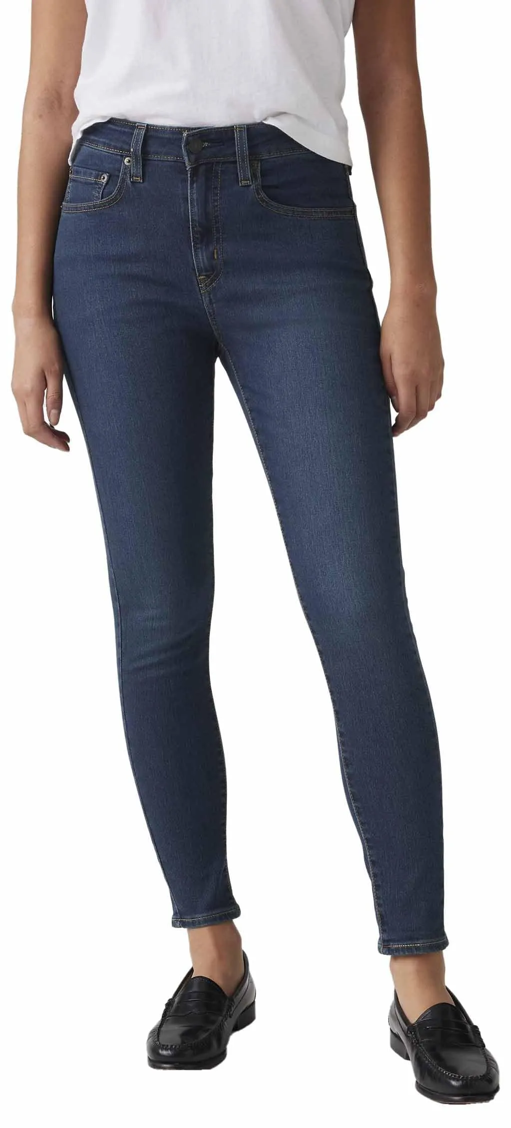 Levi's 721 High Rise Skinny Jeans - Eternal Indigo Drk - immagine 3