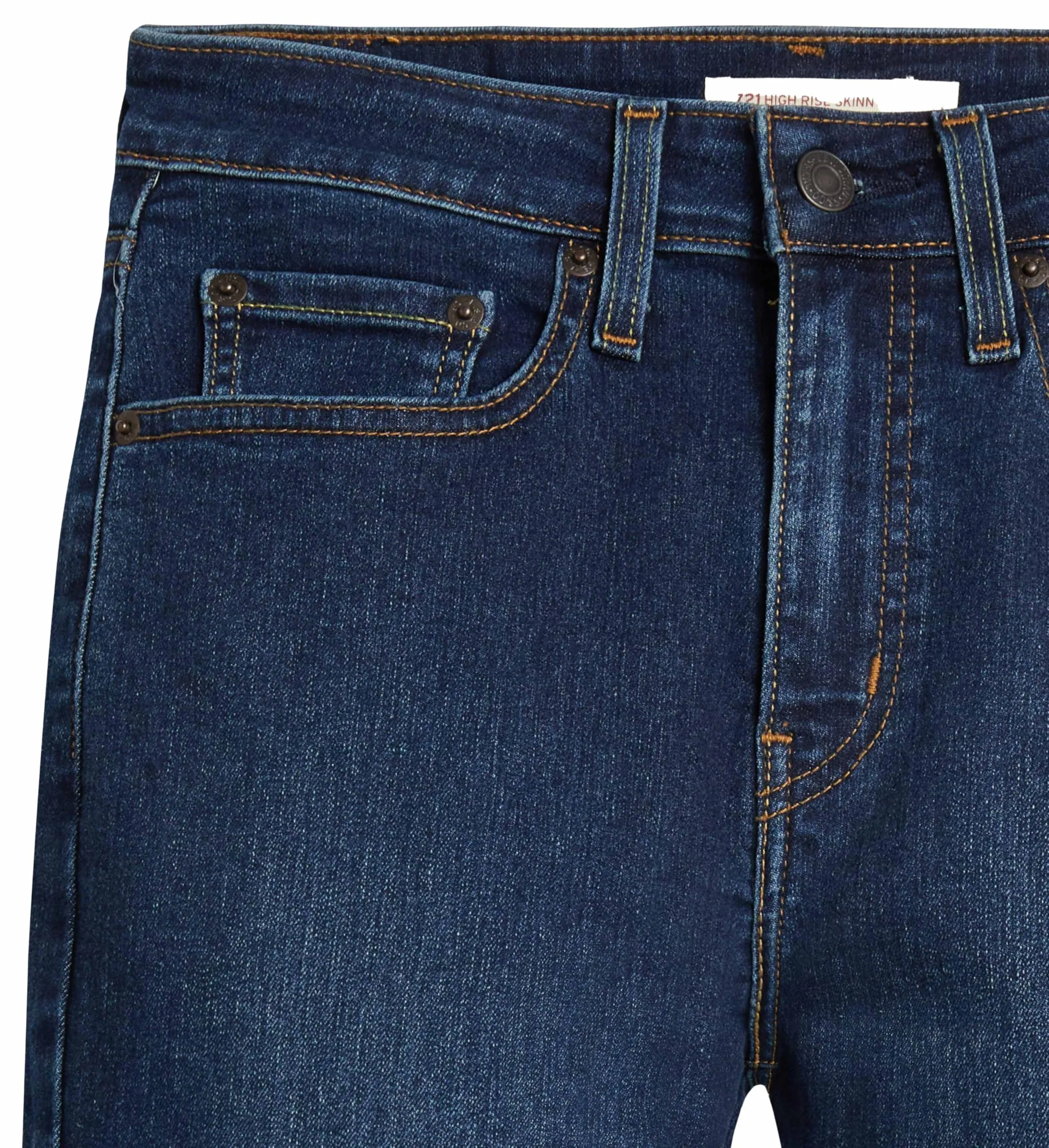 Levi's 721 High Rise Skinny Jeans - Eternal Indigo Drk - immagine 8