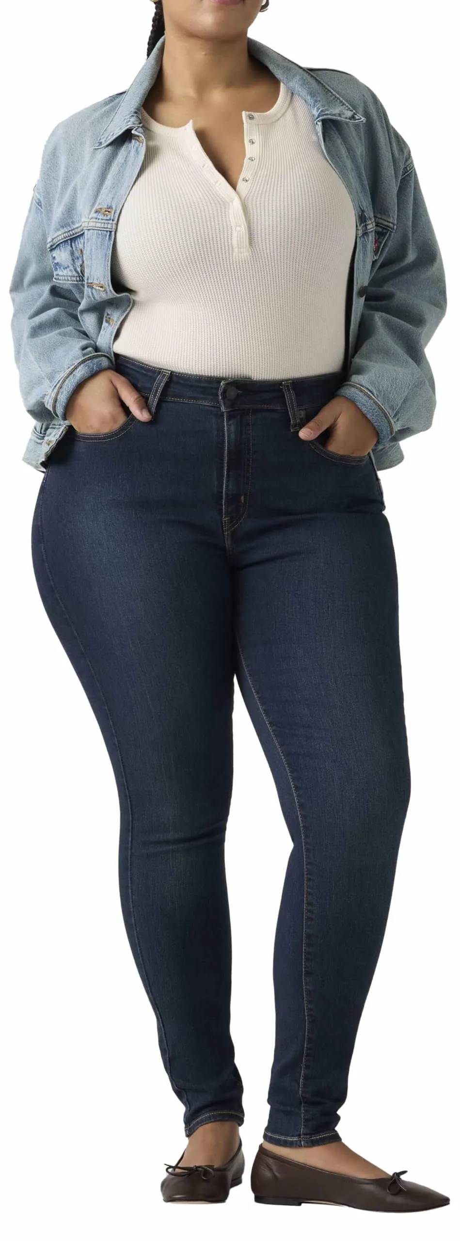 Levi's 721 High Rise Skinny Jeans - Eternal Indigo Drk - immagine 9