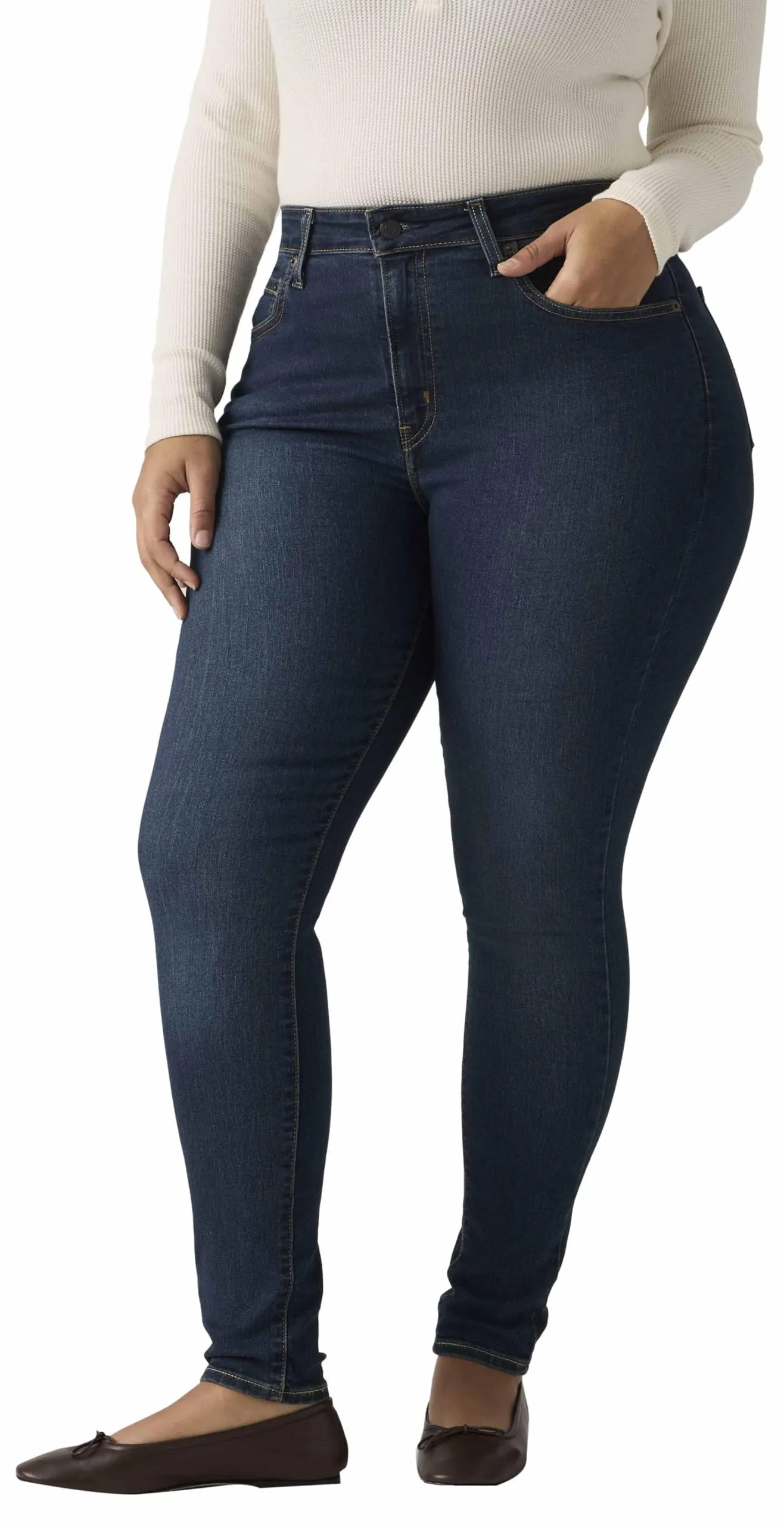 Levi's 721 High Rise Skinny Jeans - Eternal Indigo Drk - immagine 10
