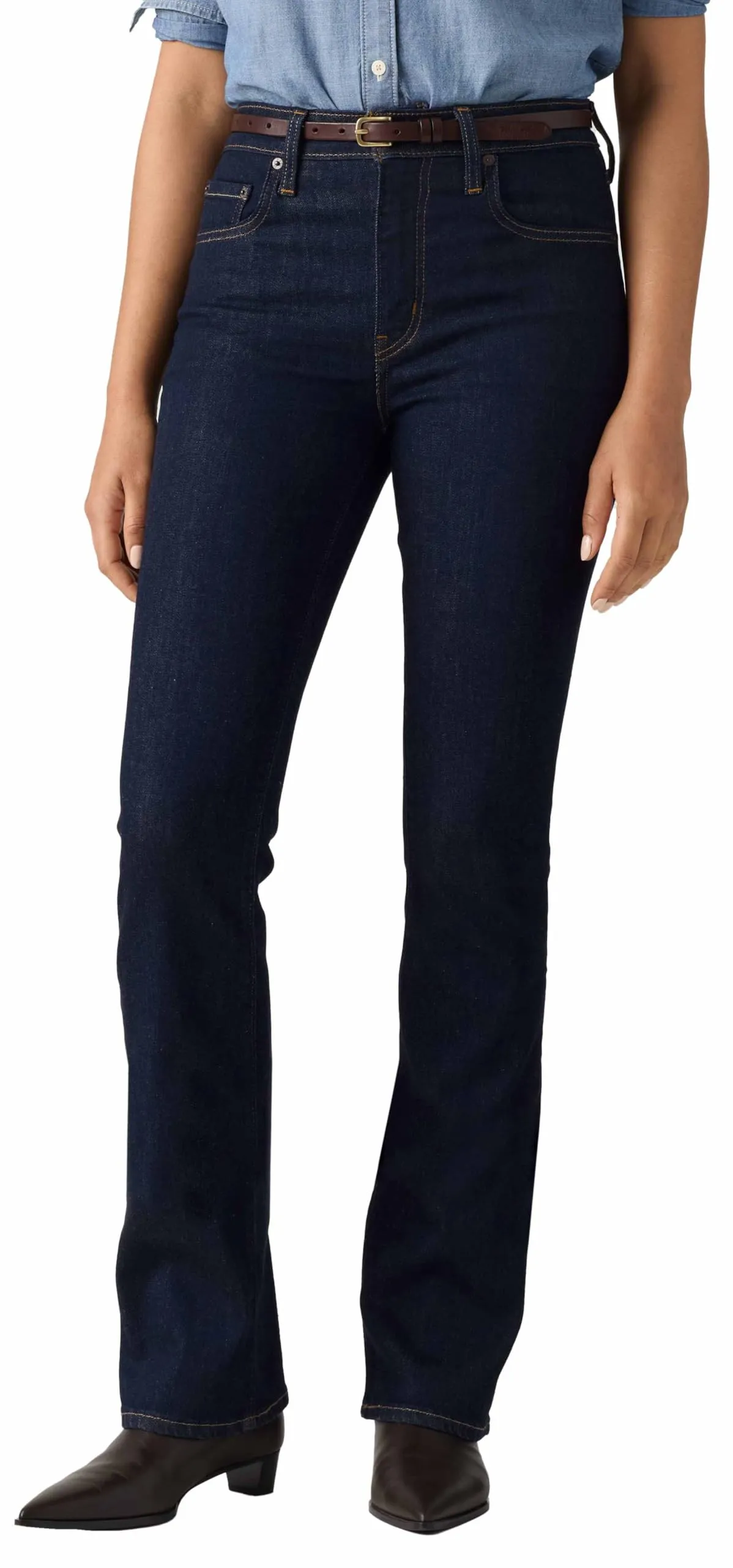 Levi's 725 High Rise Bootcut Jeans - True Blue Rinse - immagine 3