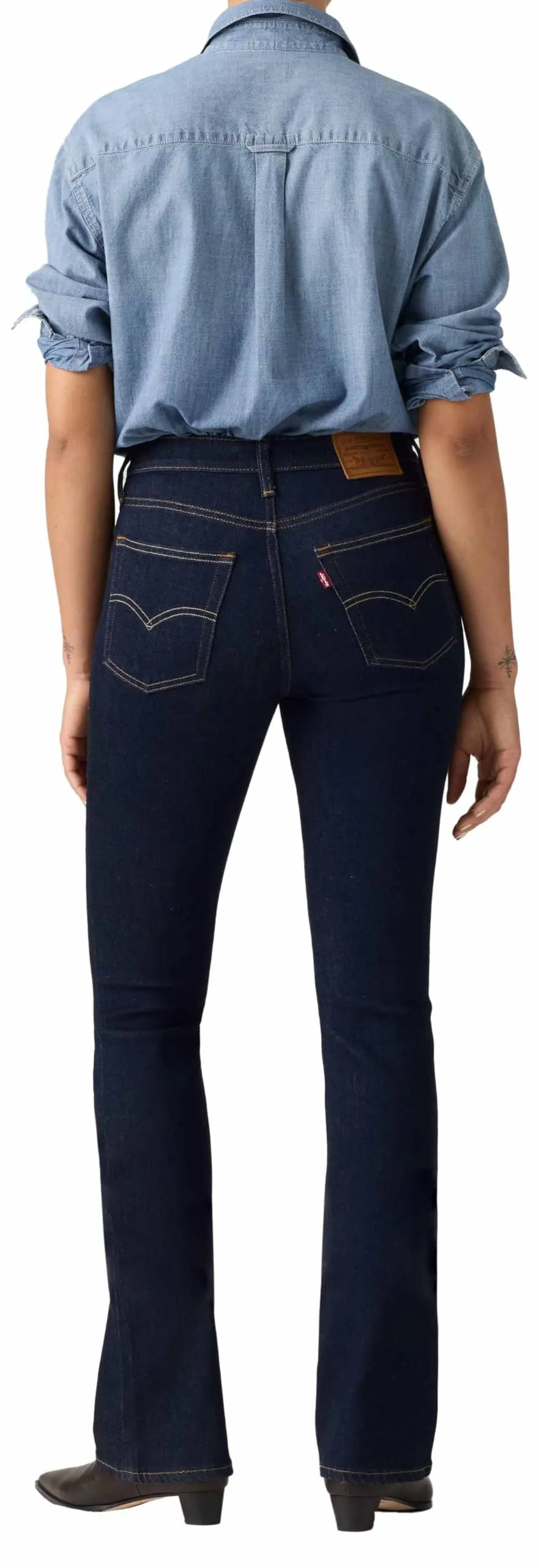 Levi's 725 High Rise Bootcut Jeans - True Blue Rinse - immagine 4