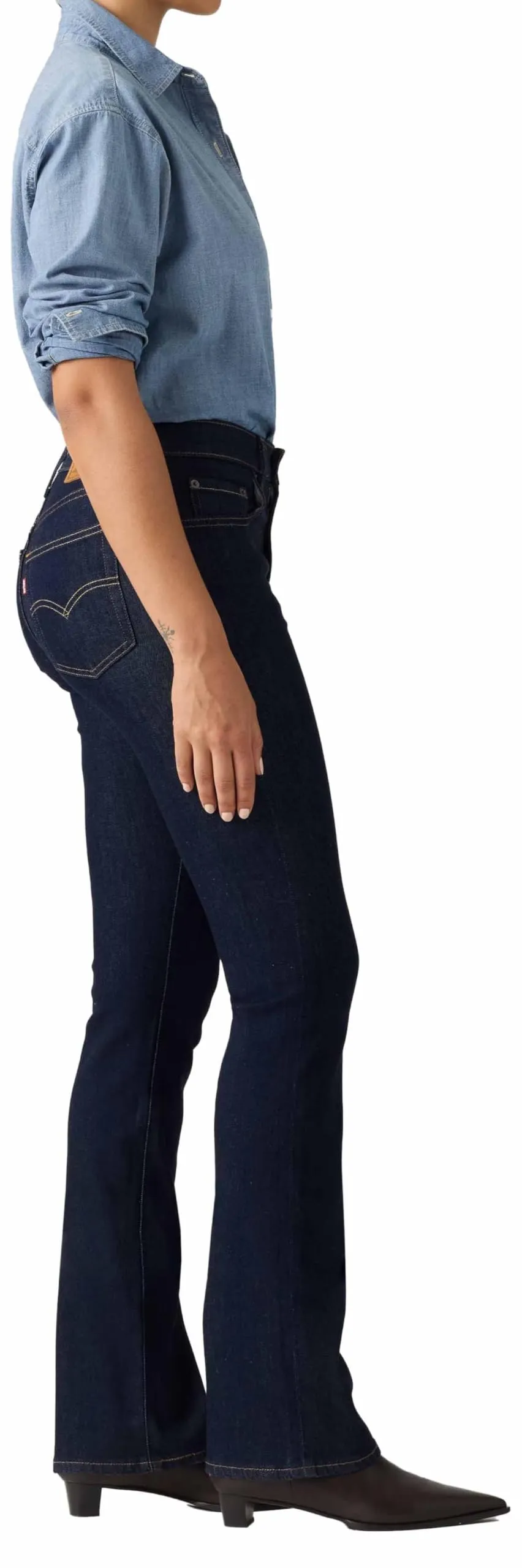 Levi's 725 High Rise Bootcut Jeans - True Blue Rinse - immagine 2