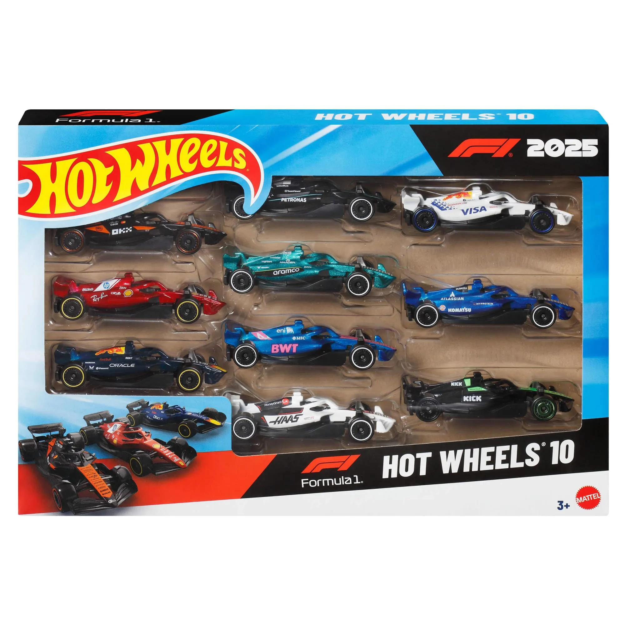 Hot Wheels Formula 1 2025 10-Pack 1:64 JMM24 - immagine 1