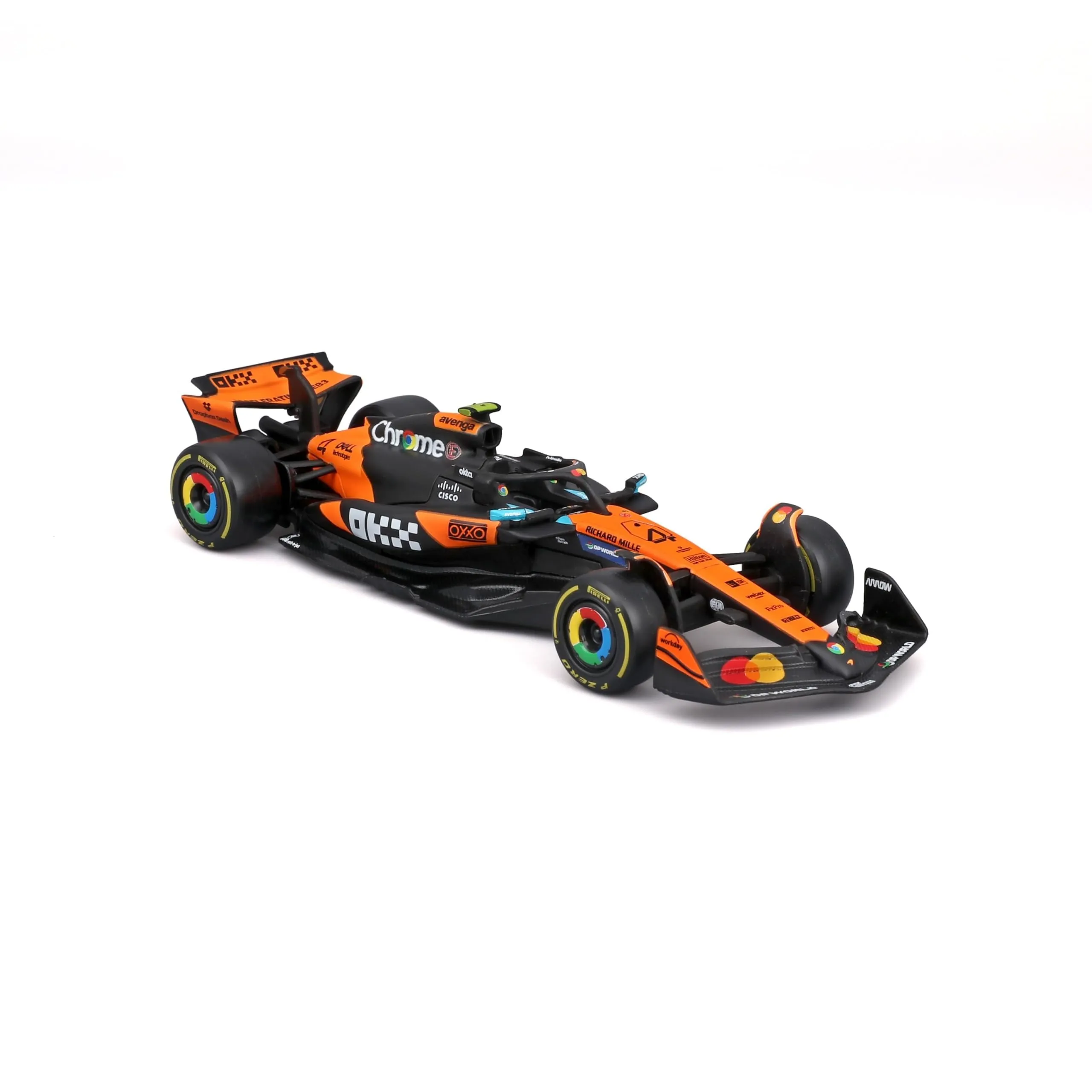 Bburago McLaren F1 MCL39 2025 #4 Norris, 1:43 Scale Diecast Replica, Papaya/Black Livery - immagine 3