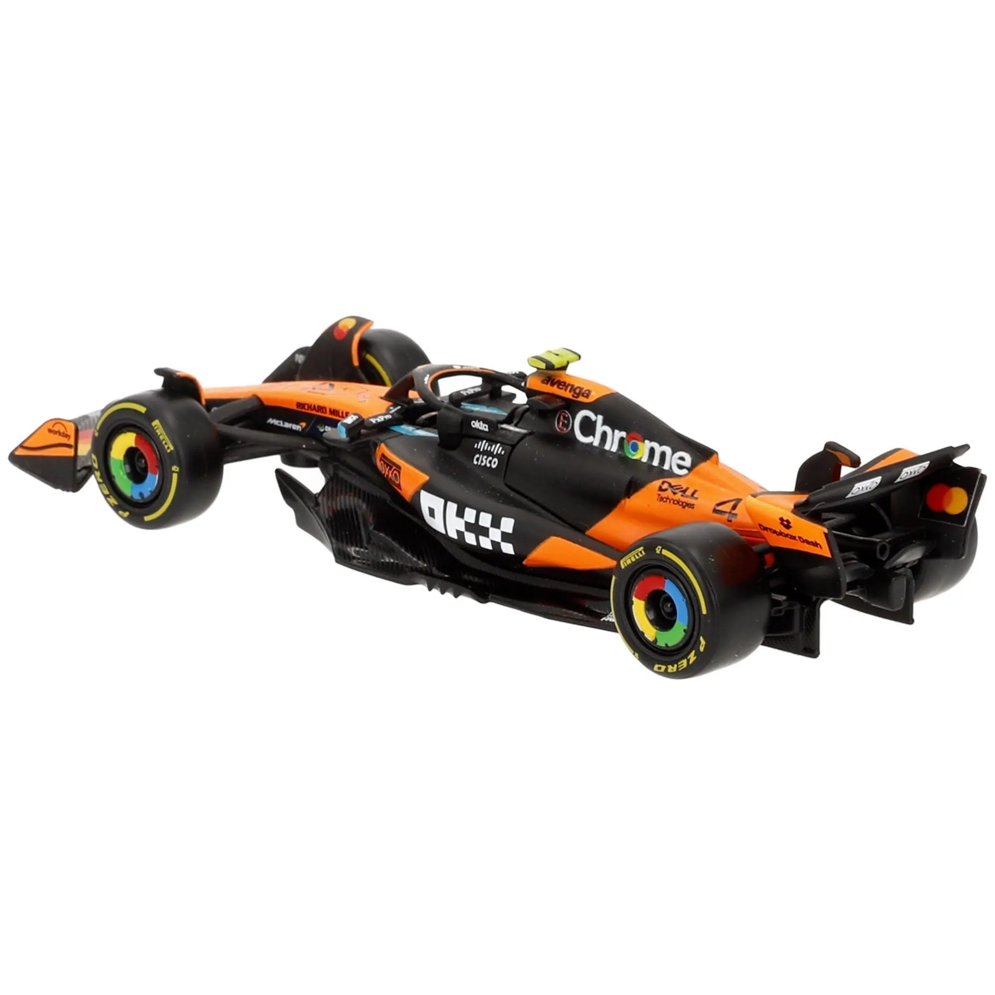 Bburago McLaren F1 MCL39 2025 #4 Norris, 1:43 Scale Diecast Replica, Papaya/Black Livery - immagine 5