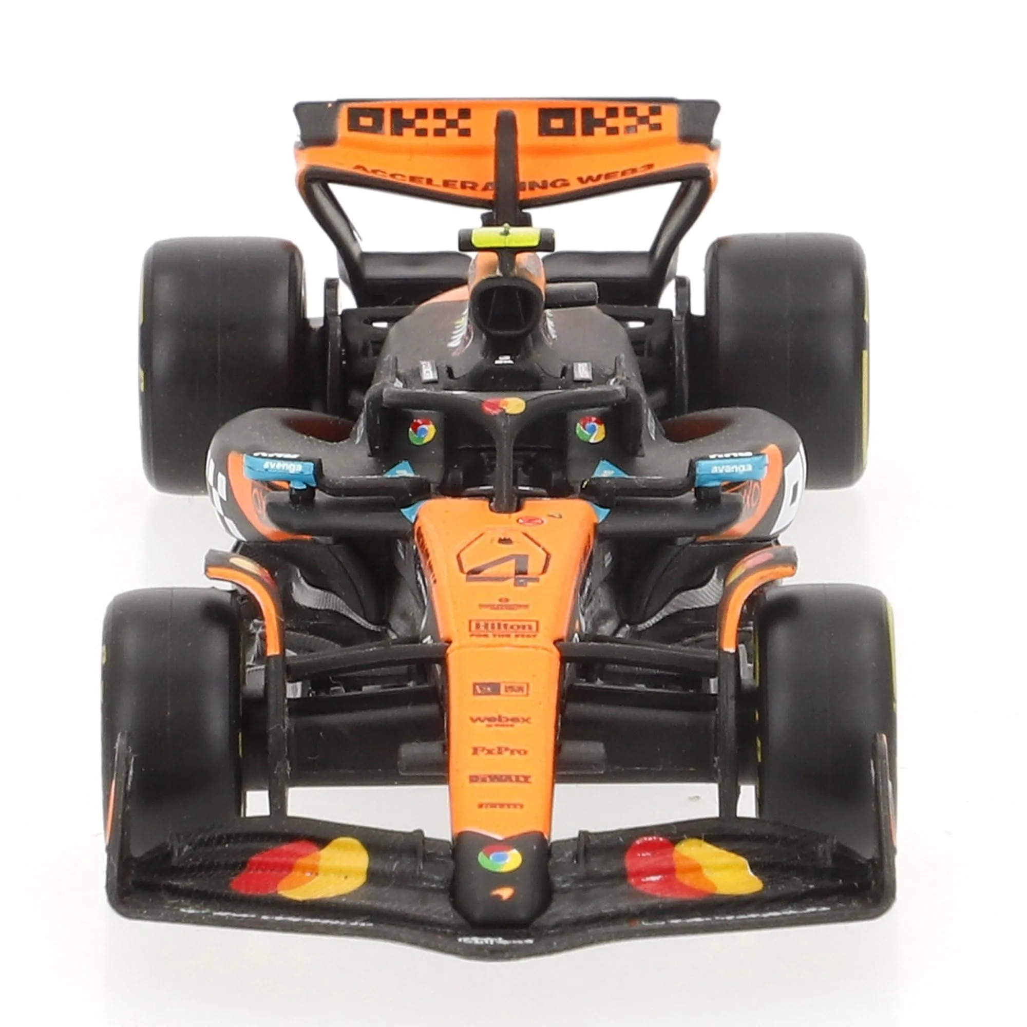 Bburago McLaren F1 MCL39 2025 #4 Norris, 1:43 Scale Diecast Replica, Papaya/Black Livery - immagine 9