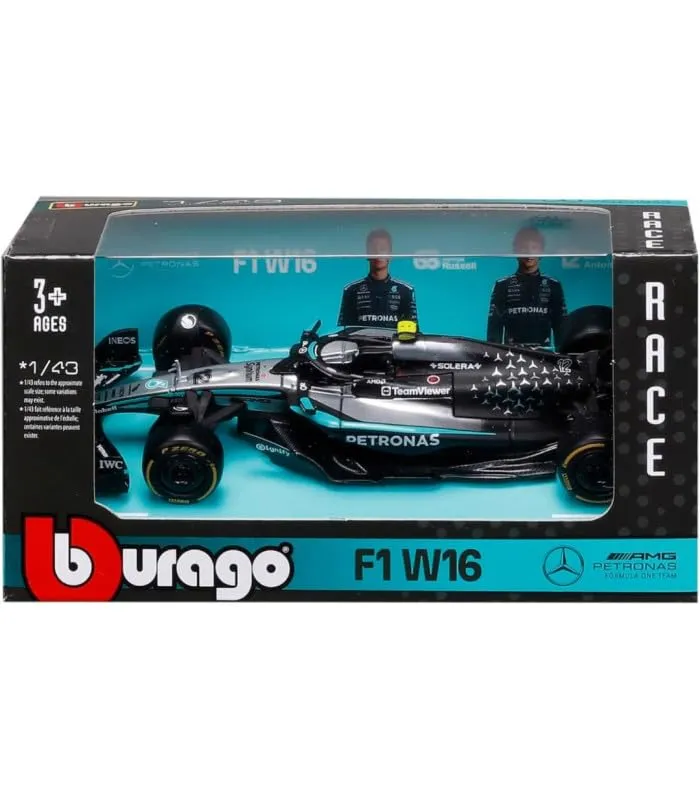 Bburago F1 Mercedes-AMG W16 2025 #12 Antonelli 1:43 Diecast Model - immagine 6